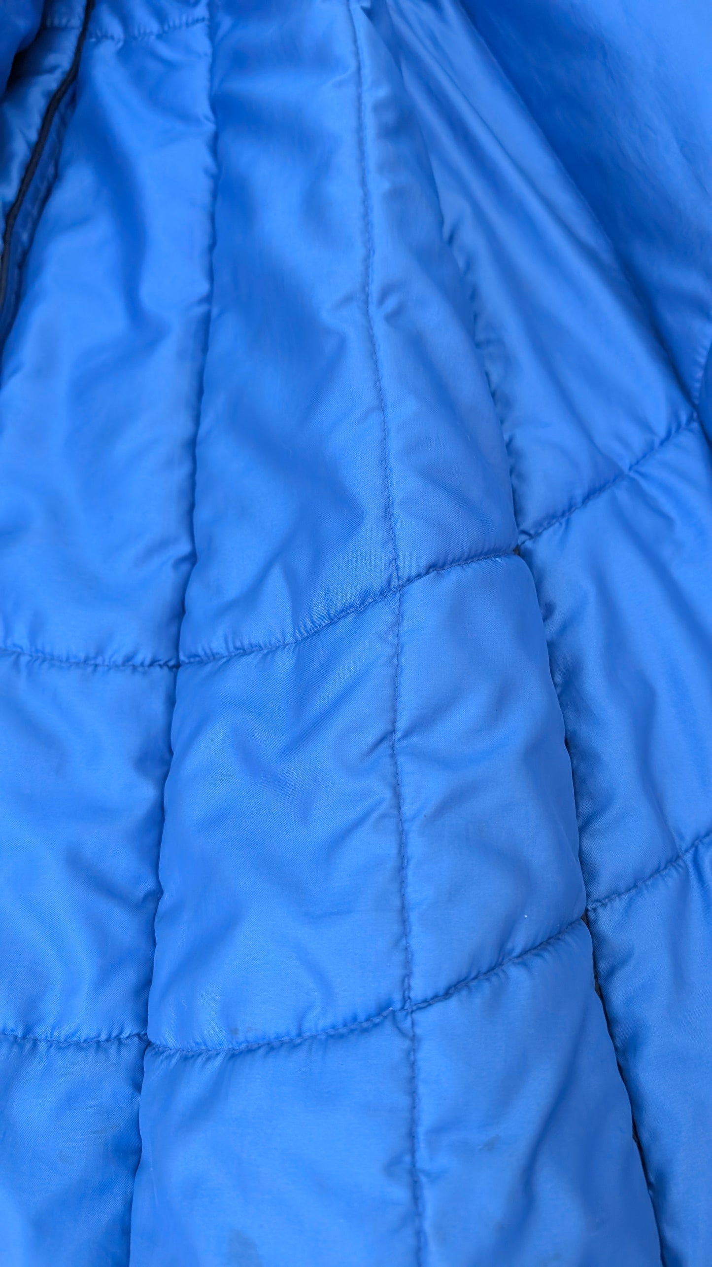 1980s blue puffer Coat Rad Bonnie's Vintage