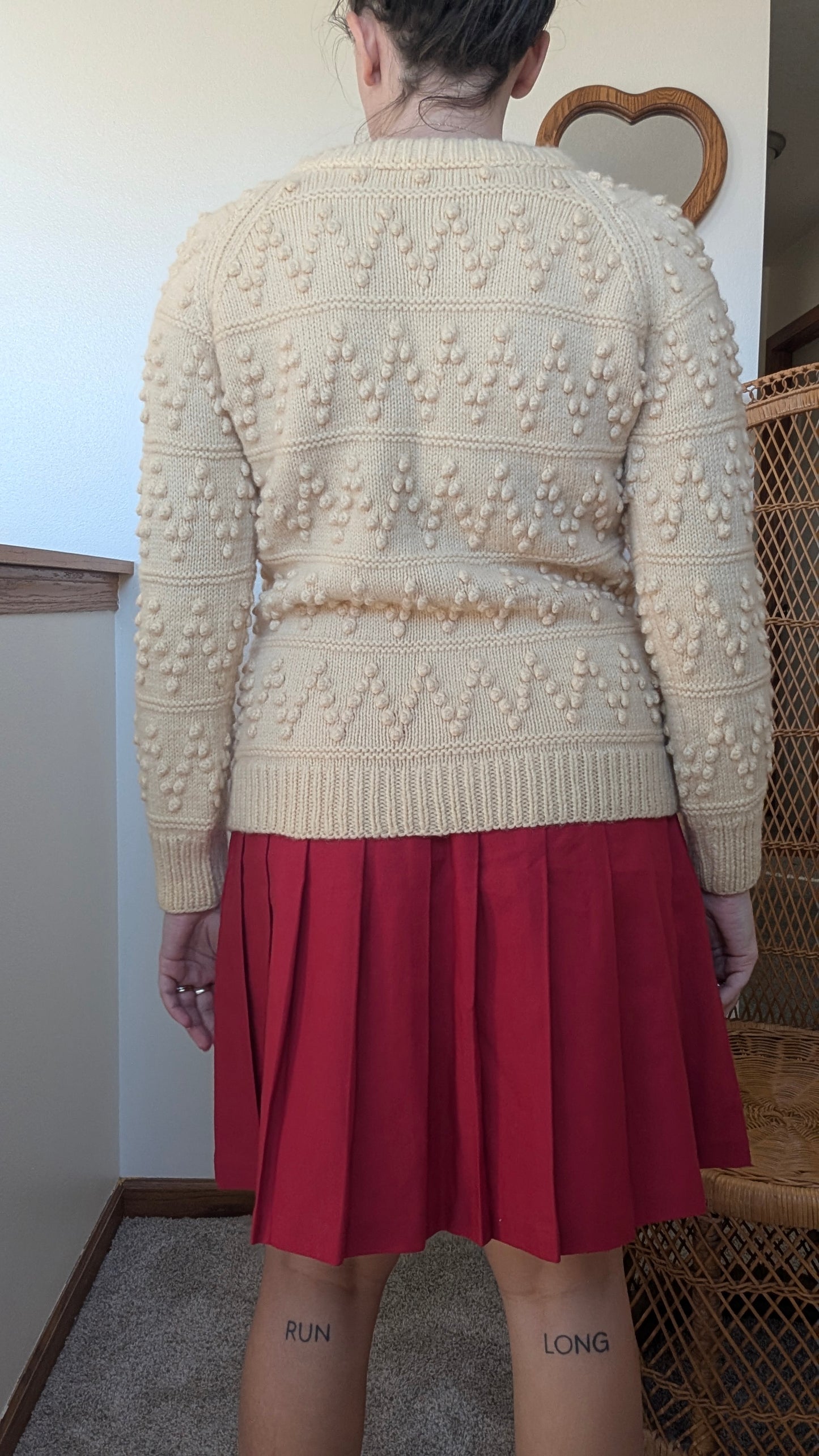 1970s cable knit sweater Sweater Rad Bonnie's Vintage