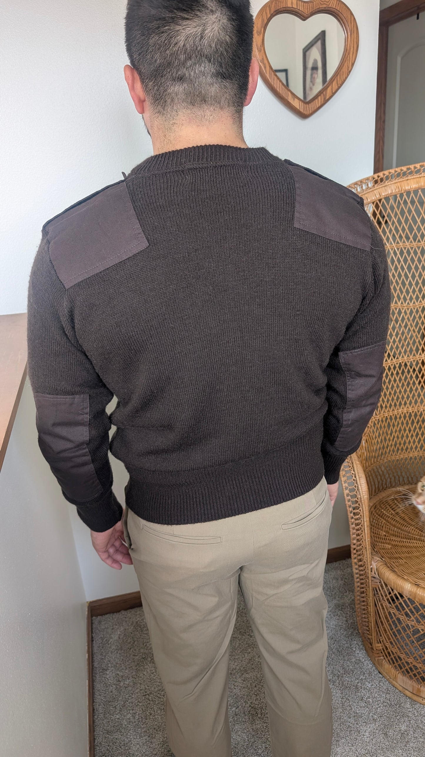 1990s military brown sweater Sweater Rad Bonnie's Vintage