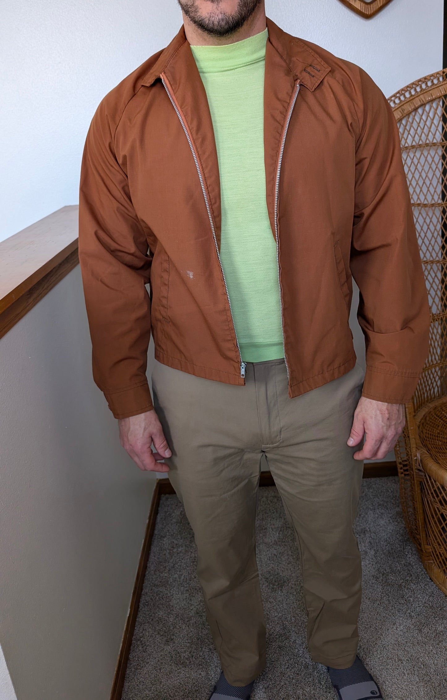 1970s tan jacket Jacket Rad Bonnie's Vintage