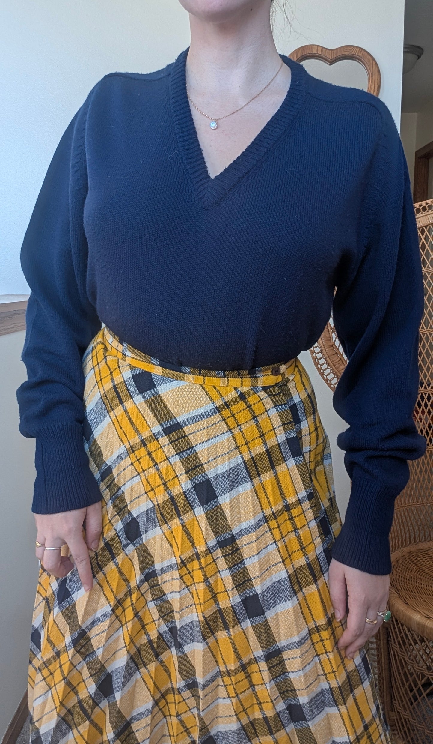 1970s navy sweater Sweater Rad Bonnie's Vintage