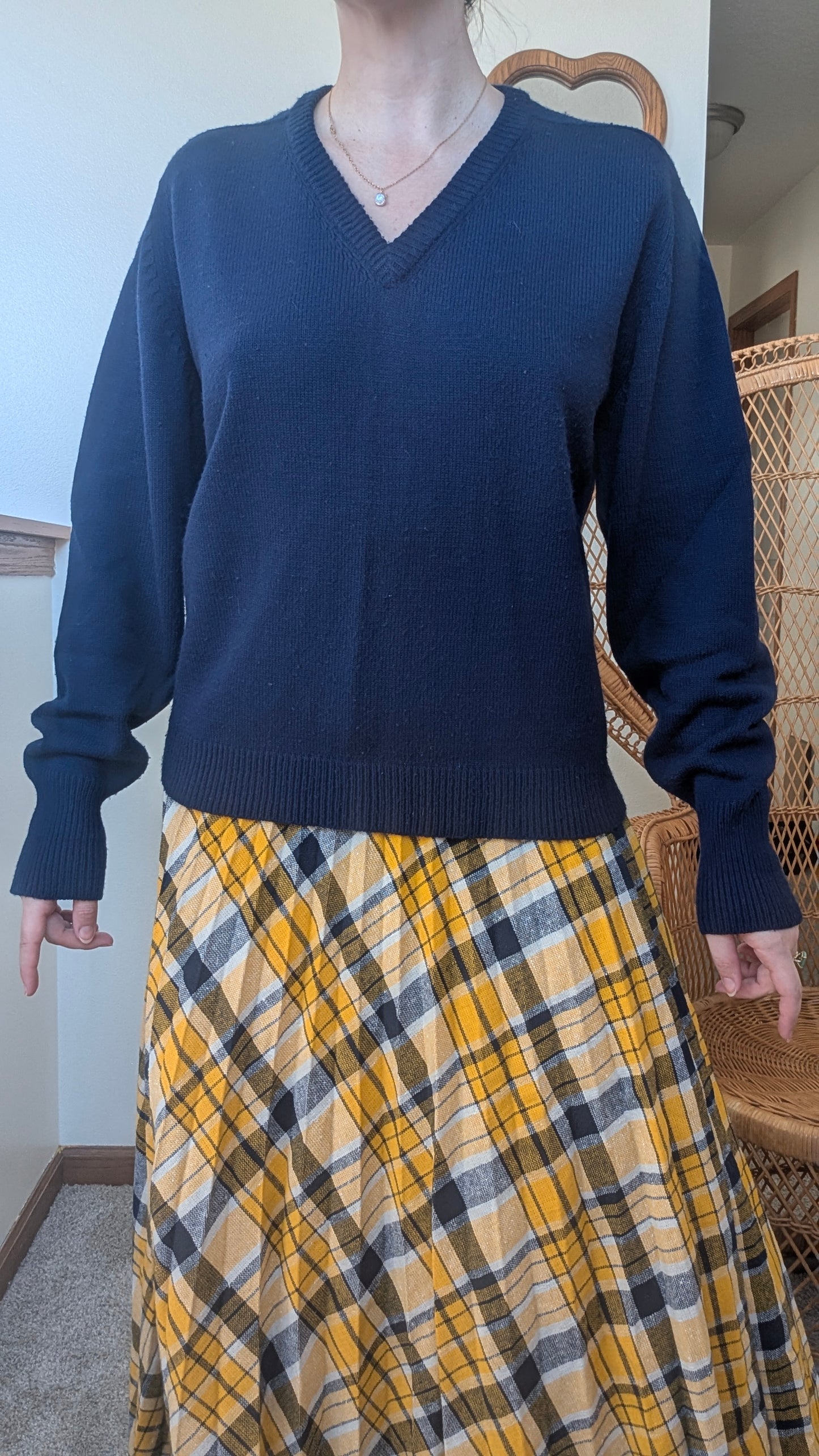 1970s navy sweater Sweater Rad Bonnie's Vintage