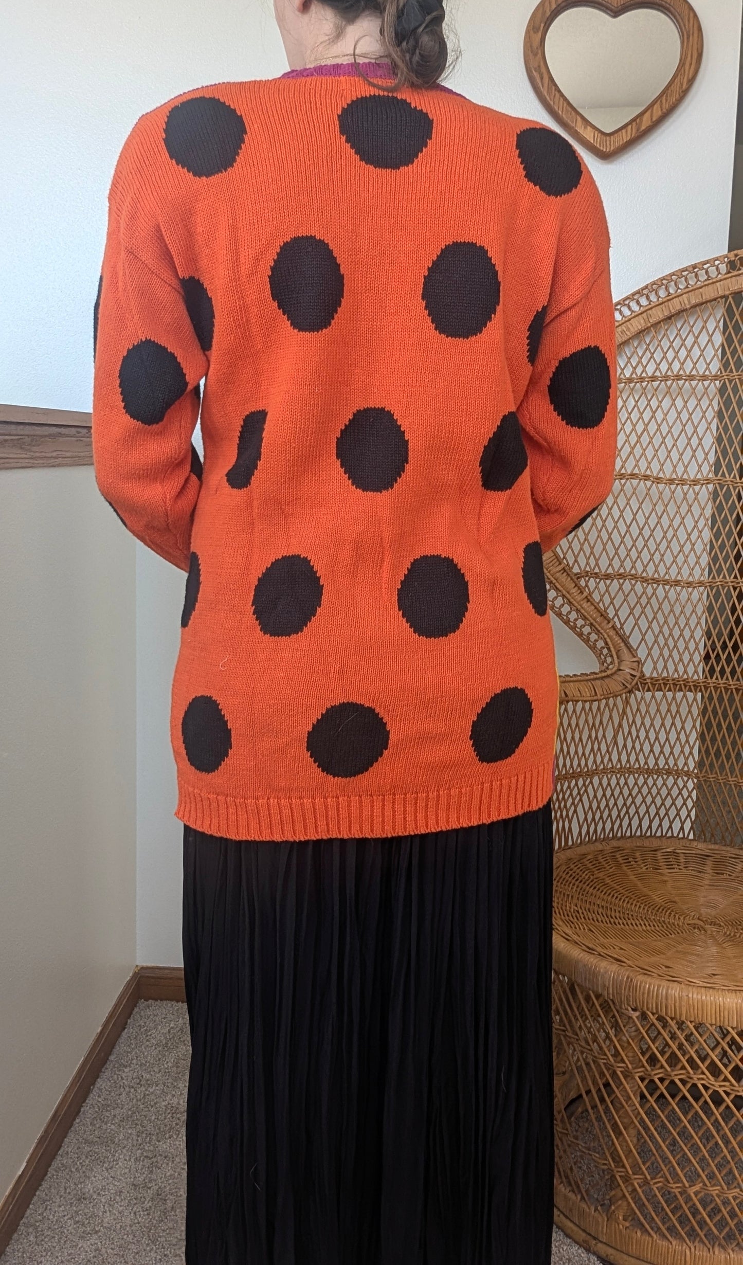 1980s polka dot sweater Sweater Rad Bonnie's Vintage