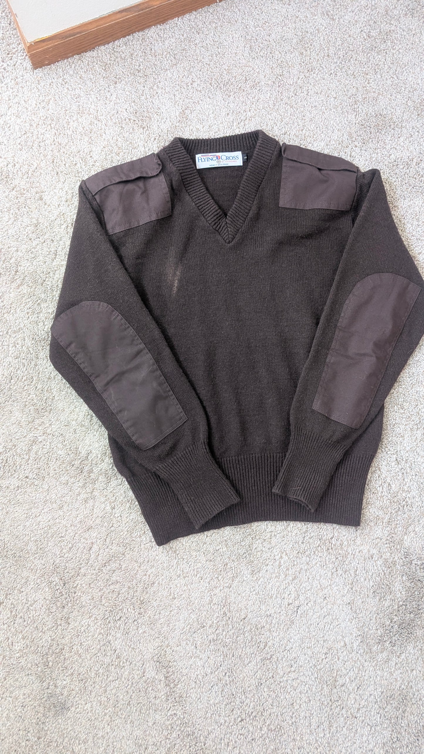 1990s military brown sweater Sweater Rad Bonnie's Vintage