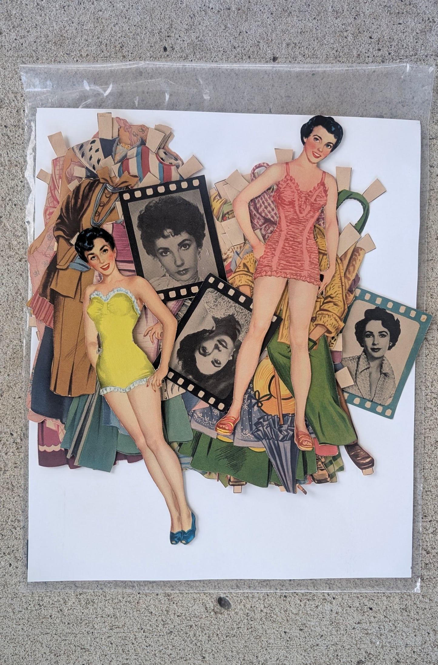 Vintage Elizabeth Taylor paper doll set paper dolls Rad Bonnie's Vintage