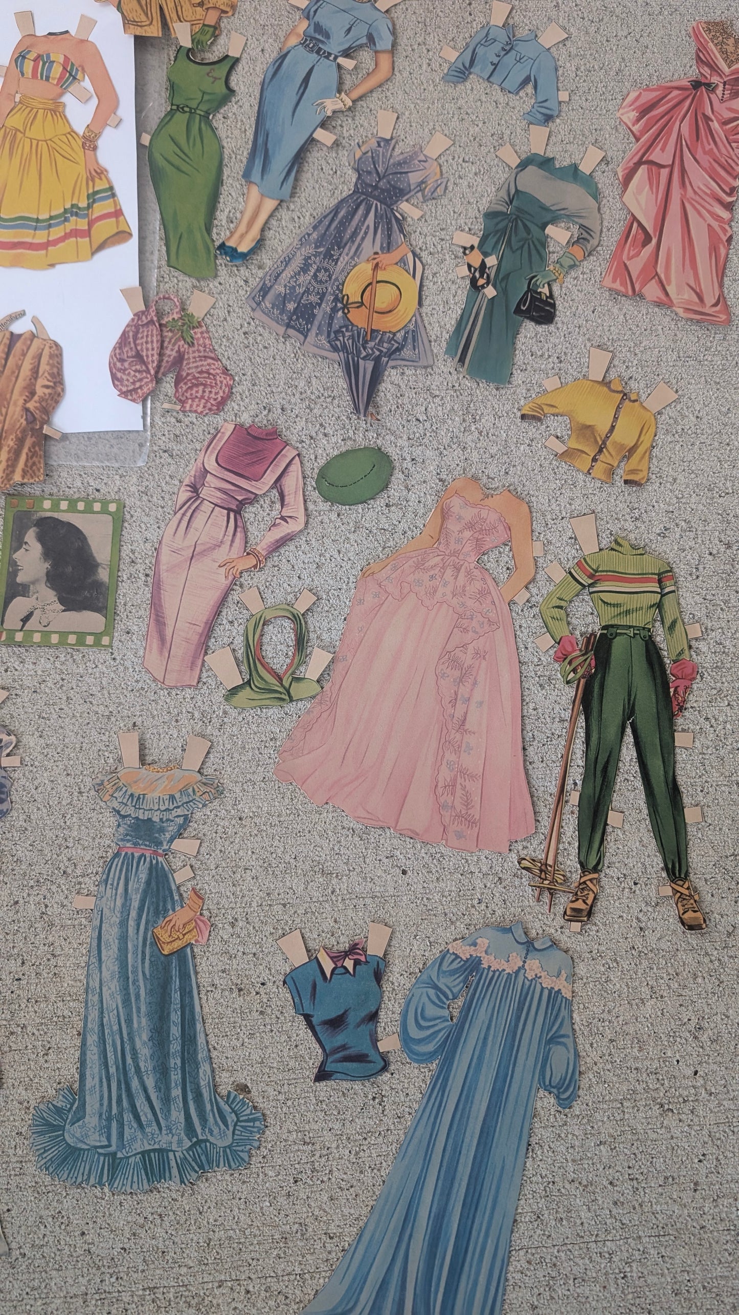 Vintage Elizabeth Taylor paper doll set paper dolls Rad Bonnie's Vintage