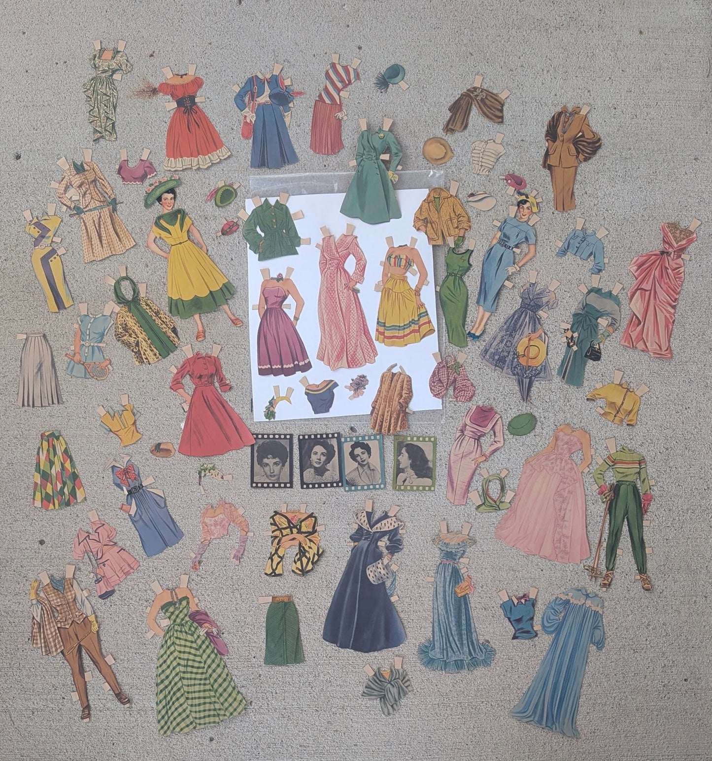 Vintage Elizabeth Taylor paper doll set paper dolls Rad Bonnie's Vintage