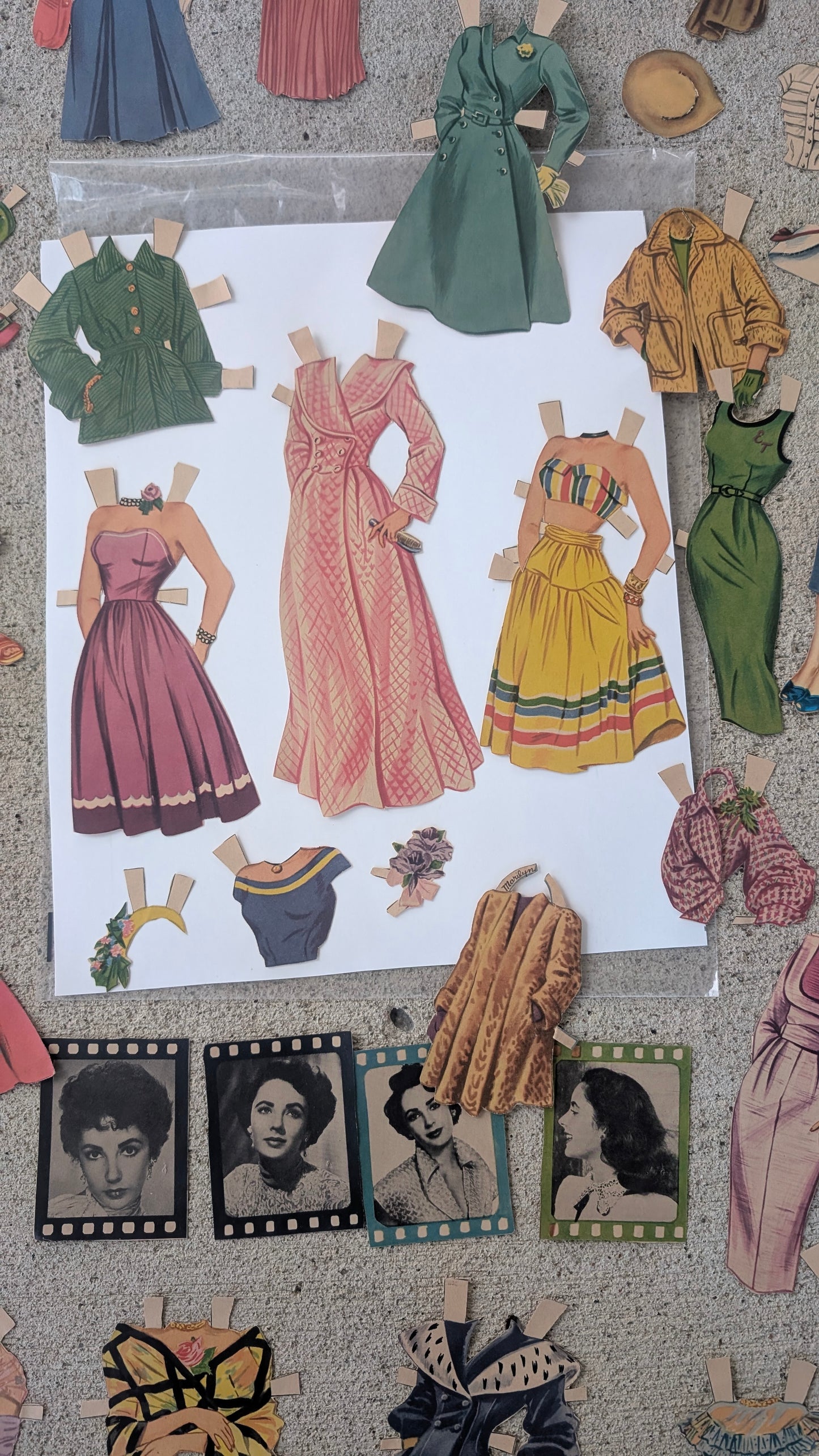 Vintage Elizabeth Taylor paper doll set paper dolls Rad Bonnie's Vintage