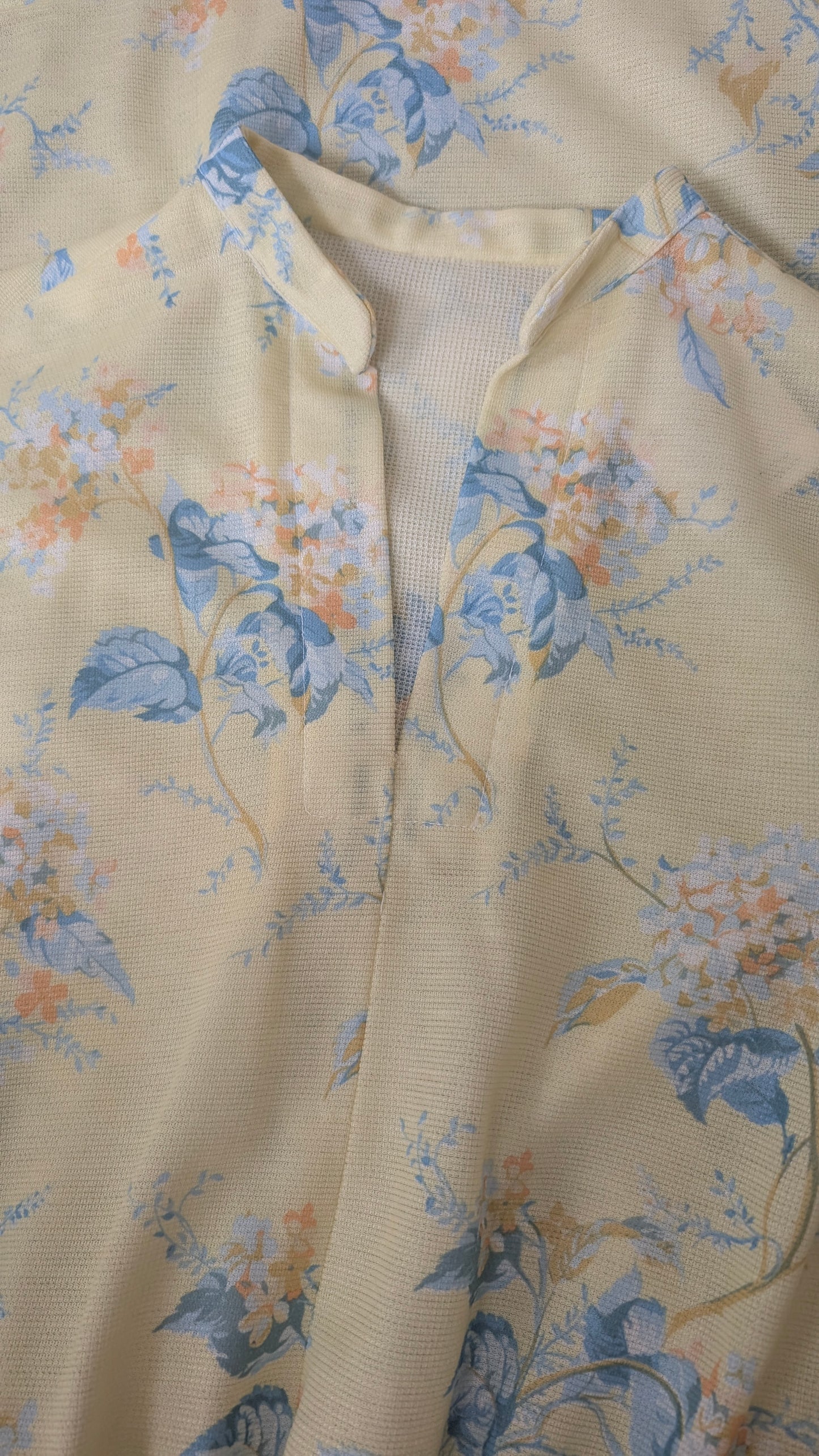1970s yellow floral dress Dress Rad Bonnie's Vintage