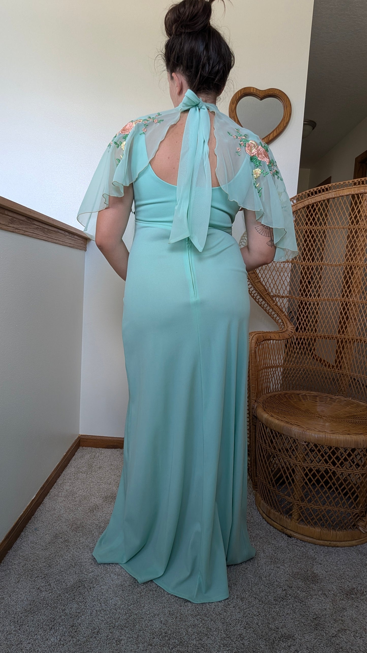 1970s dress & cape set Dress Rad Bonnie's Vintage