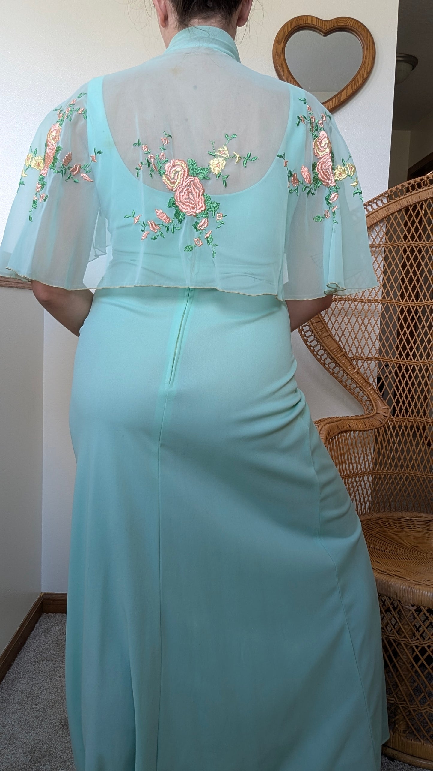 1970s dress & cape set Dress Rad Bonnie's Vintage
