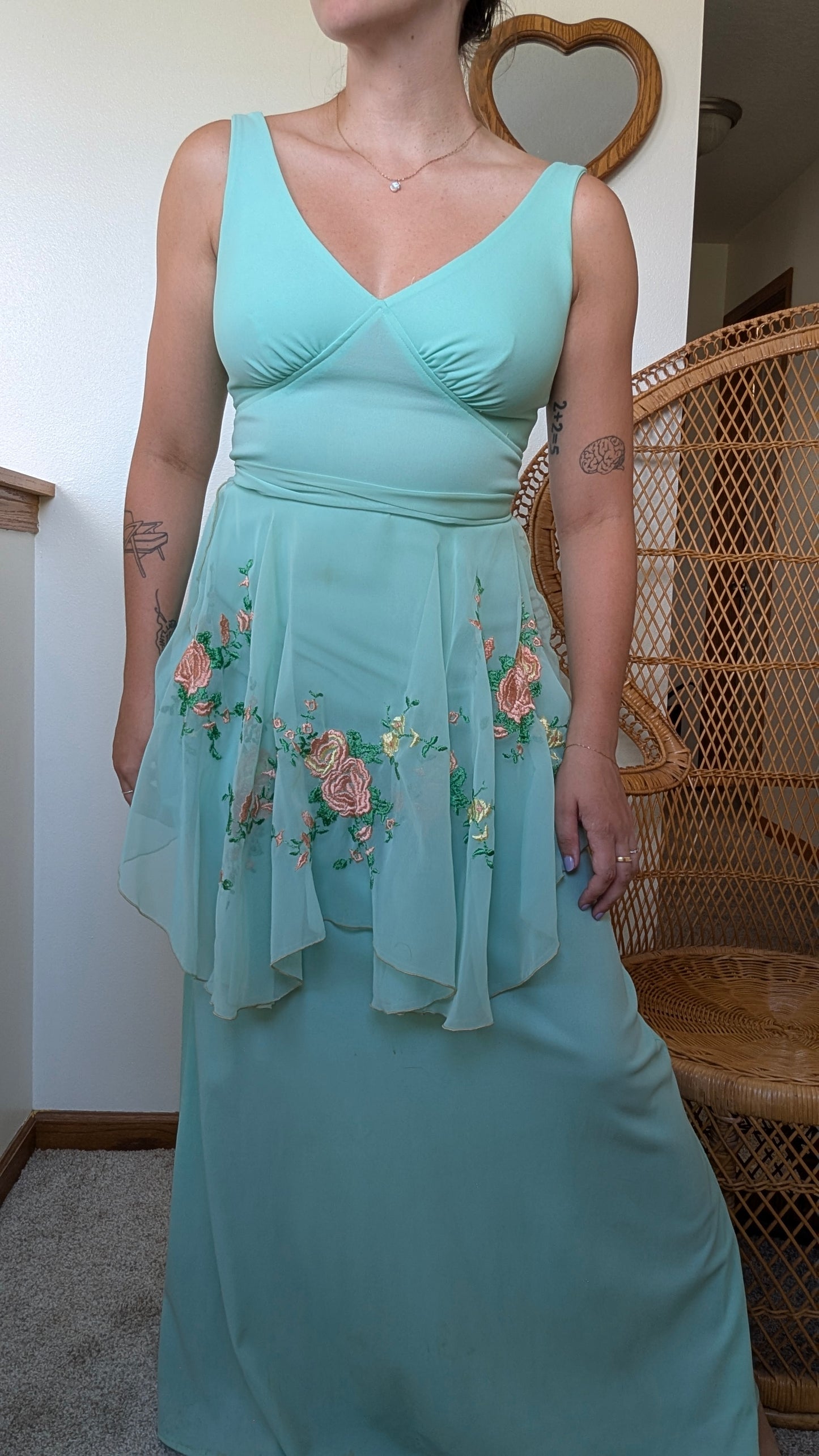 1970s dress & cape set Dress Rad Bonnie's Vintage