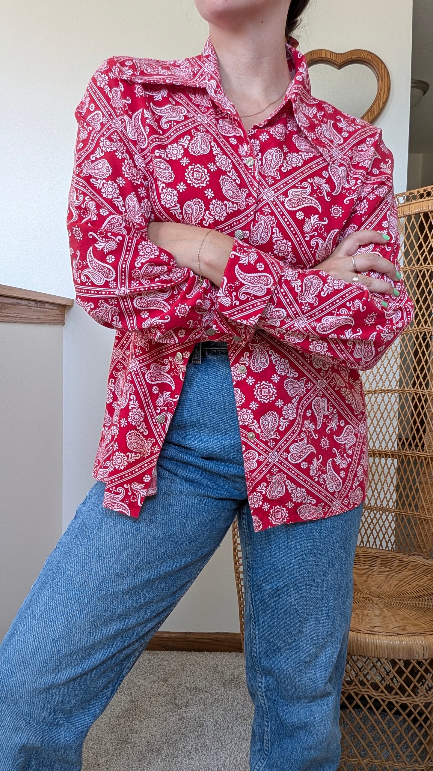 1960s bandana top Top Rad Bonnie's Vintage