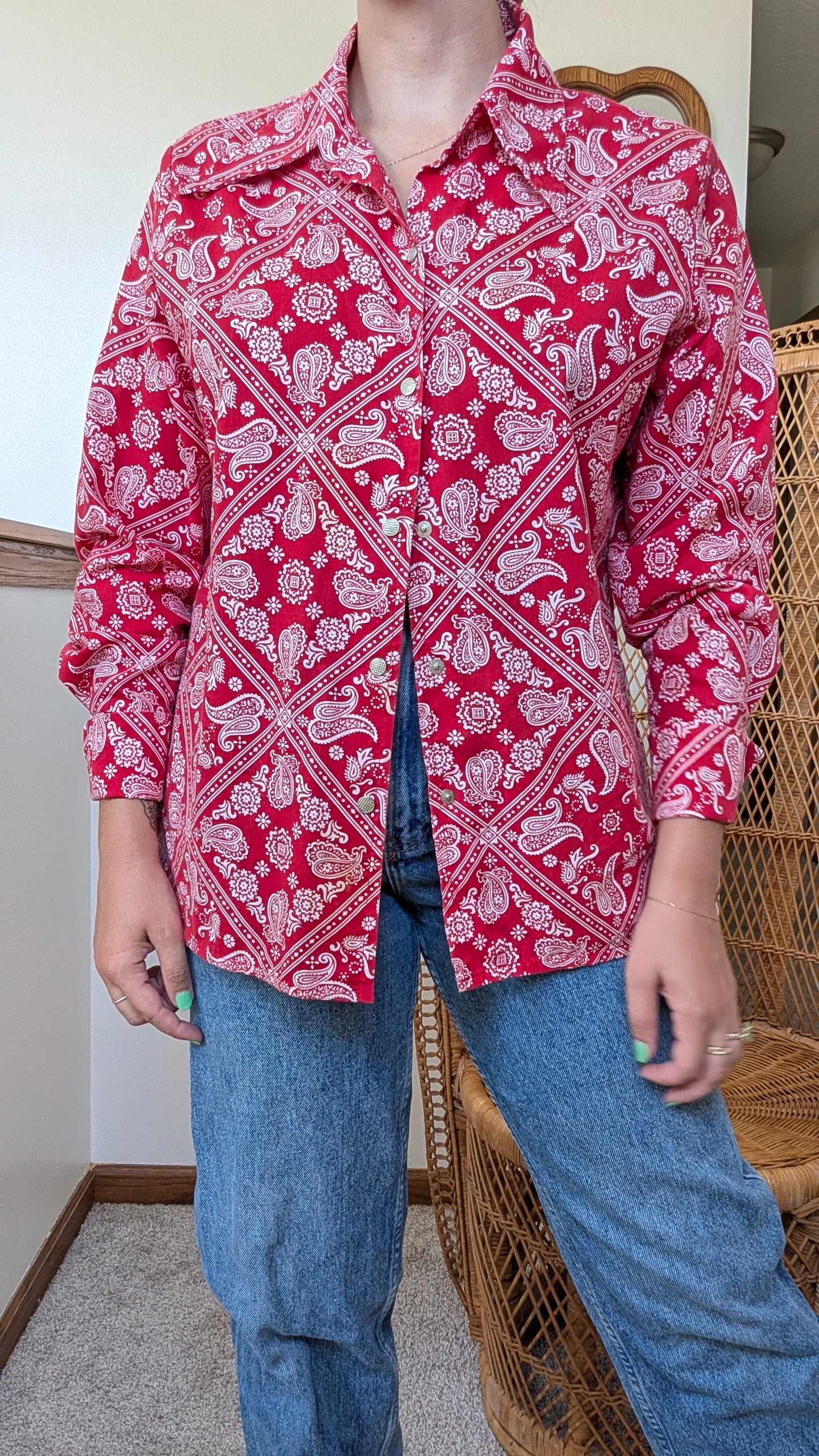 1960s bandana top Top Rad Bonnie's Vintage