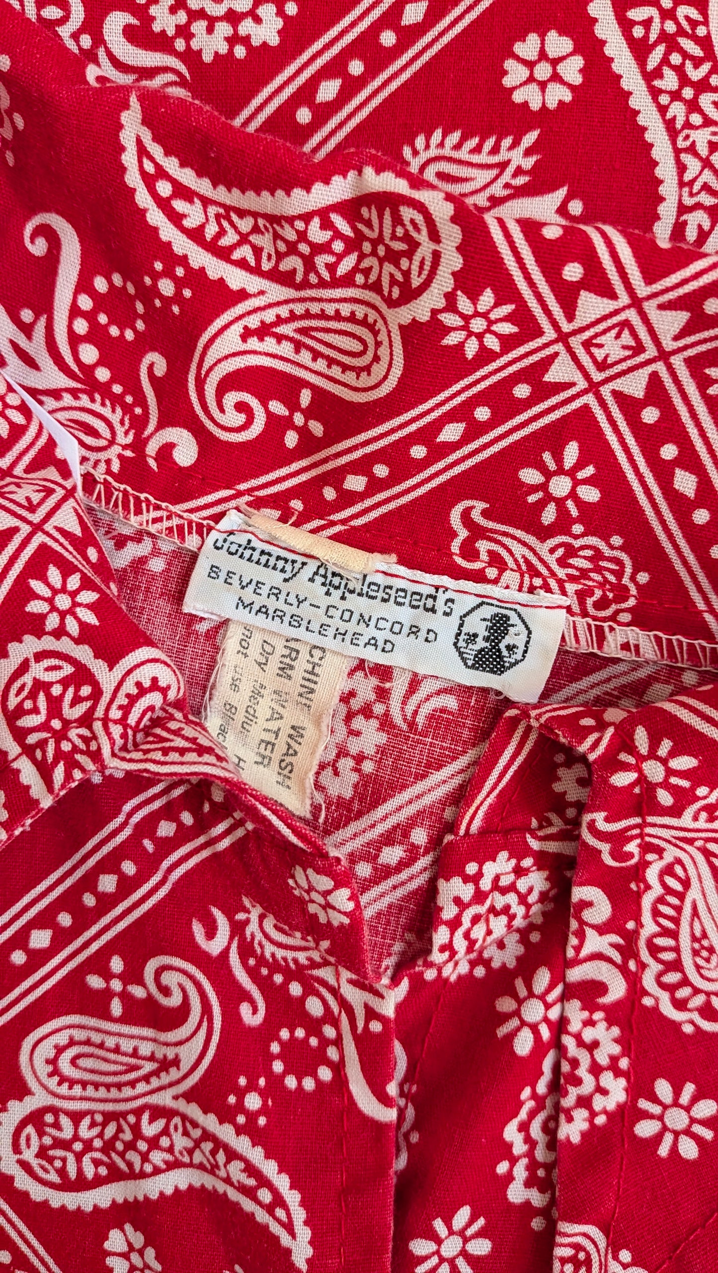 1960s bandana top Top Rad Bonnie's Vintage