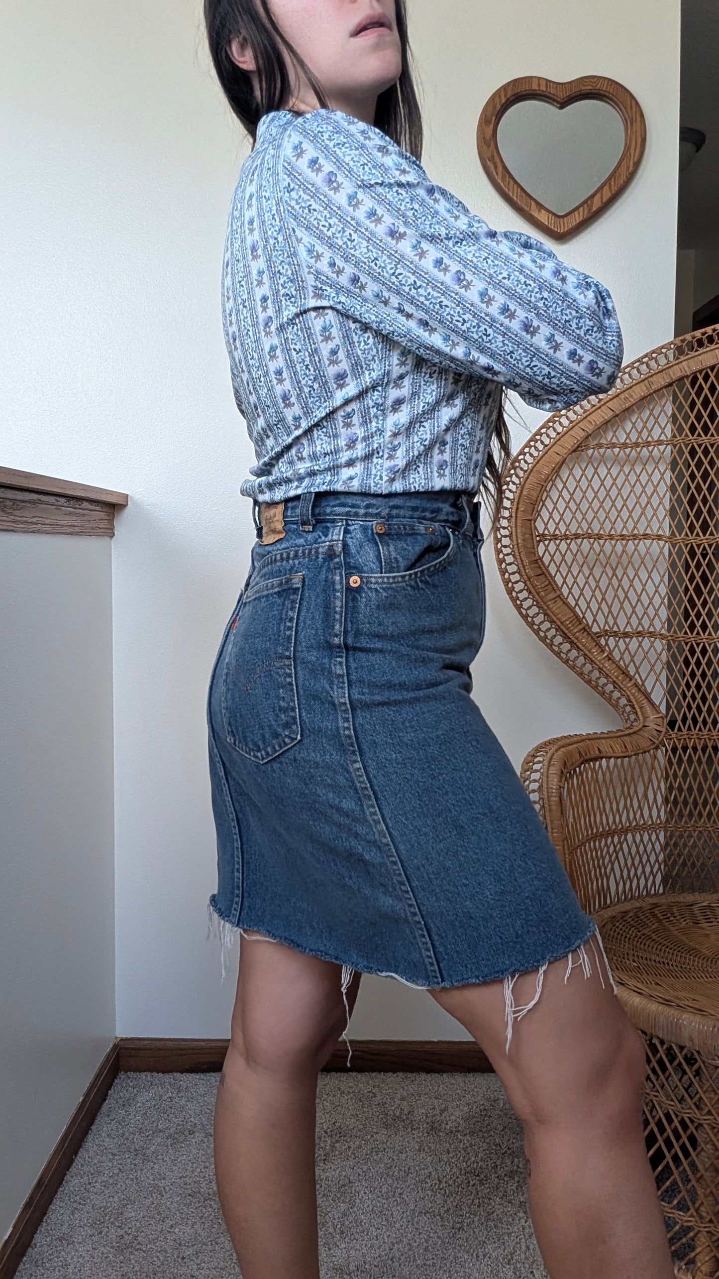 1970s floral button up Top Rad Bonnie's Vintage