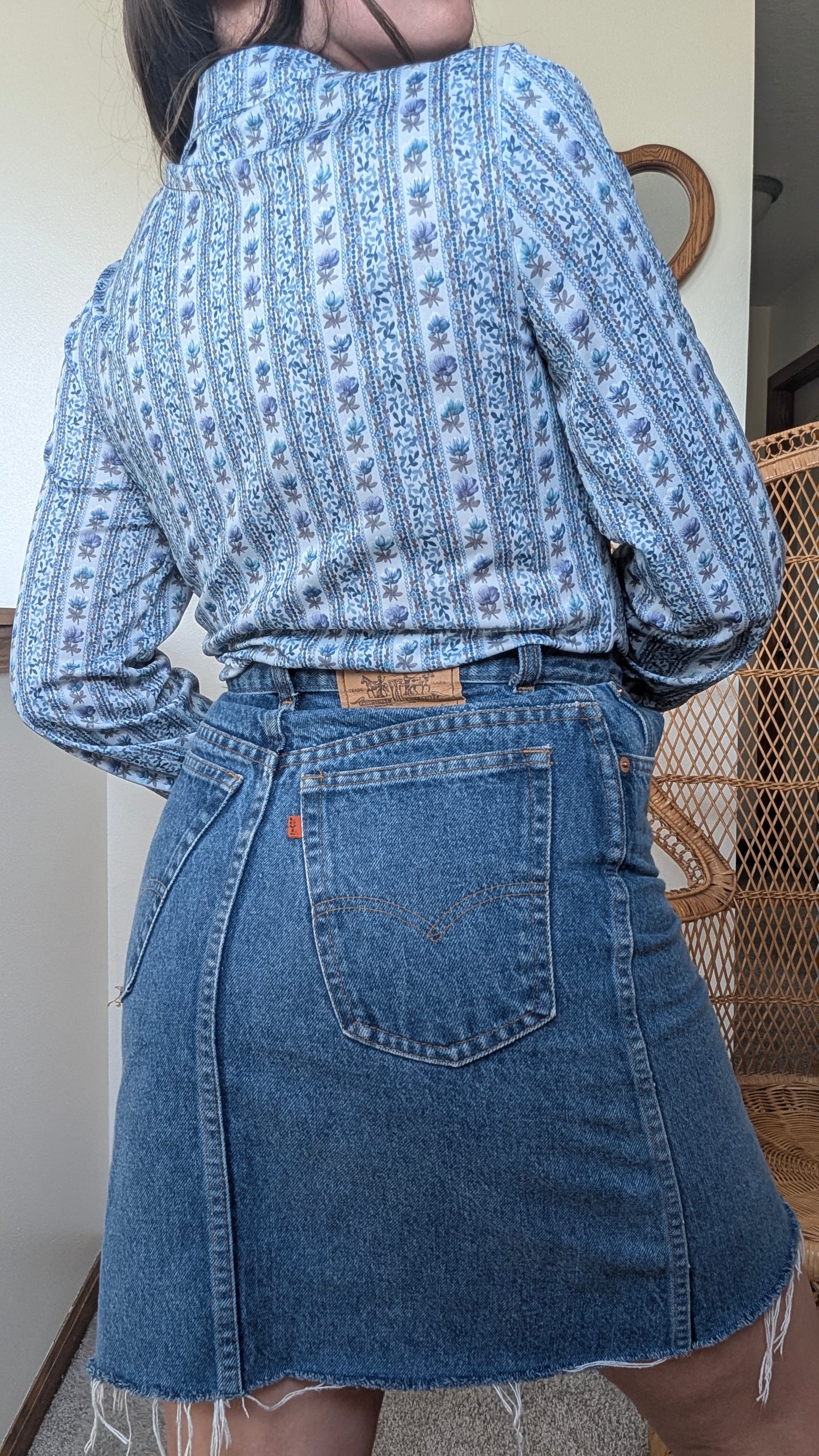 1970s floral button up Top Rad Bonnie's Vintage