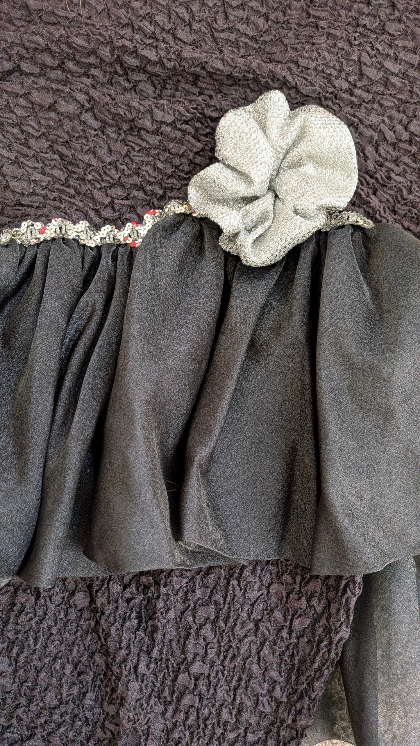 1980s black party dress