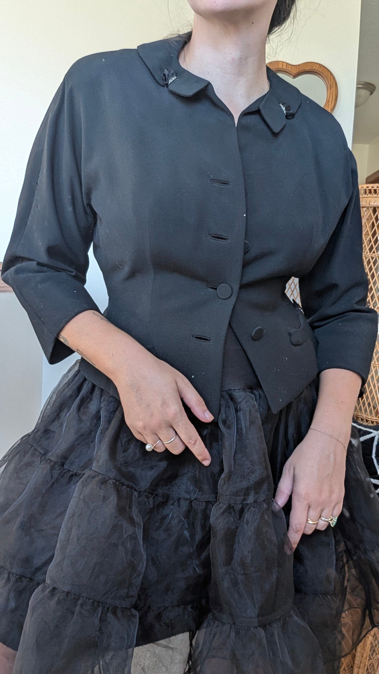 1940s black blazer