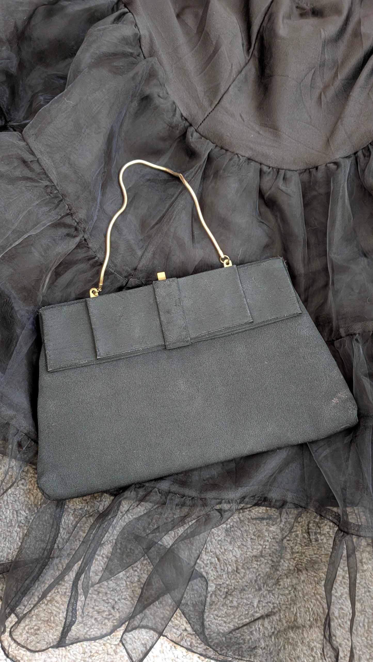 1960s black handbag