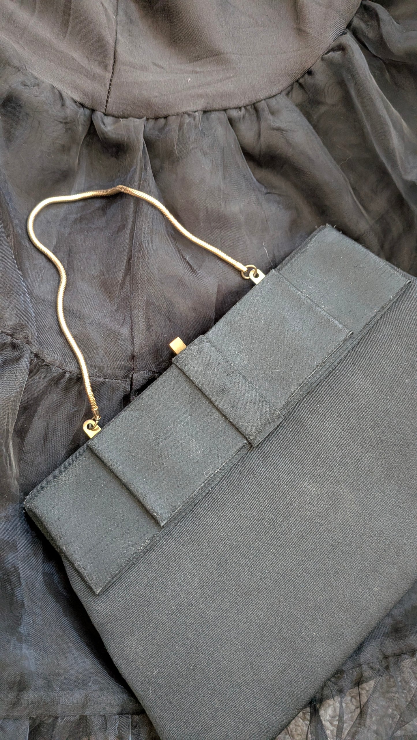 1960s black handbag