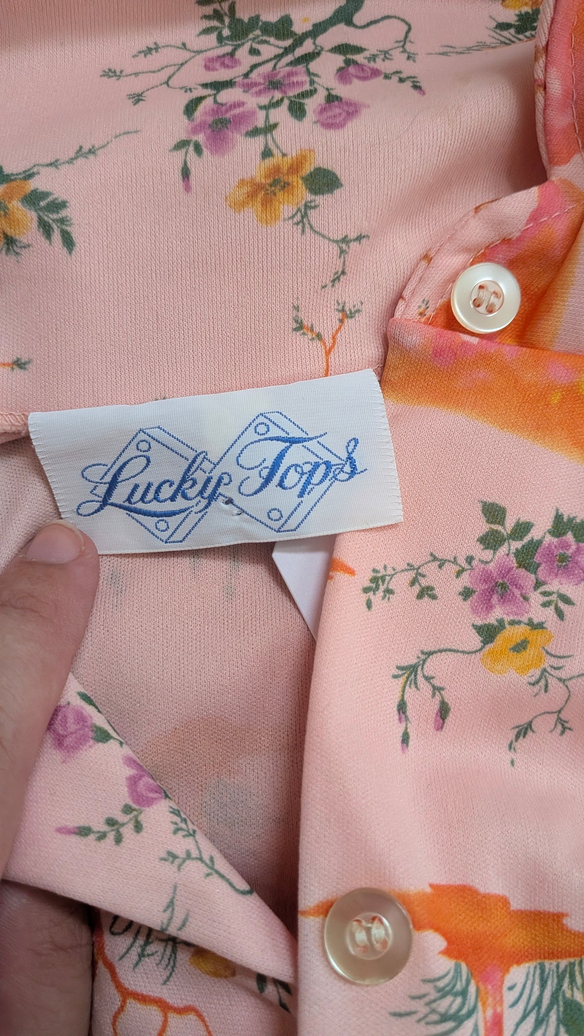 1970s psychedelic top Shirt Rad Bonnie's Vintage