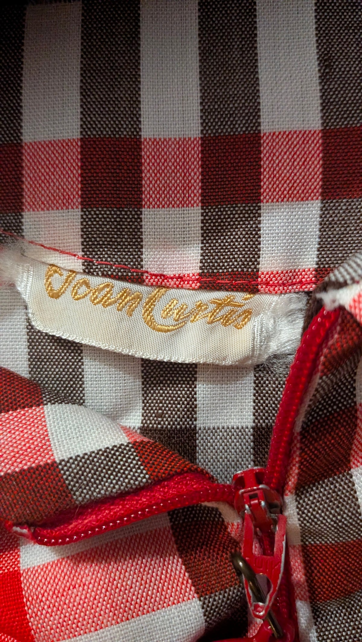 1970s plaid dress