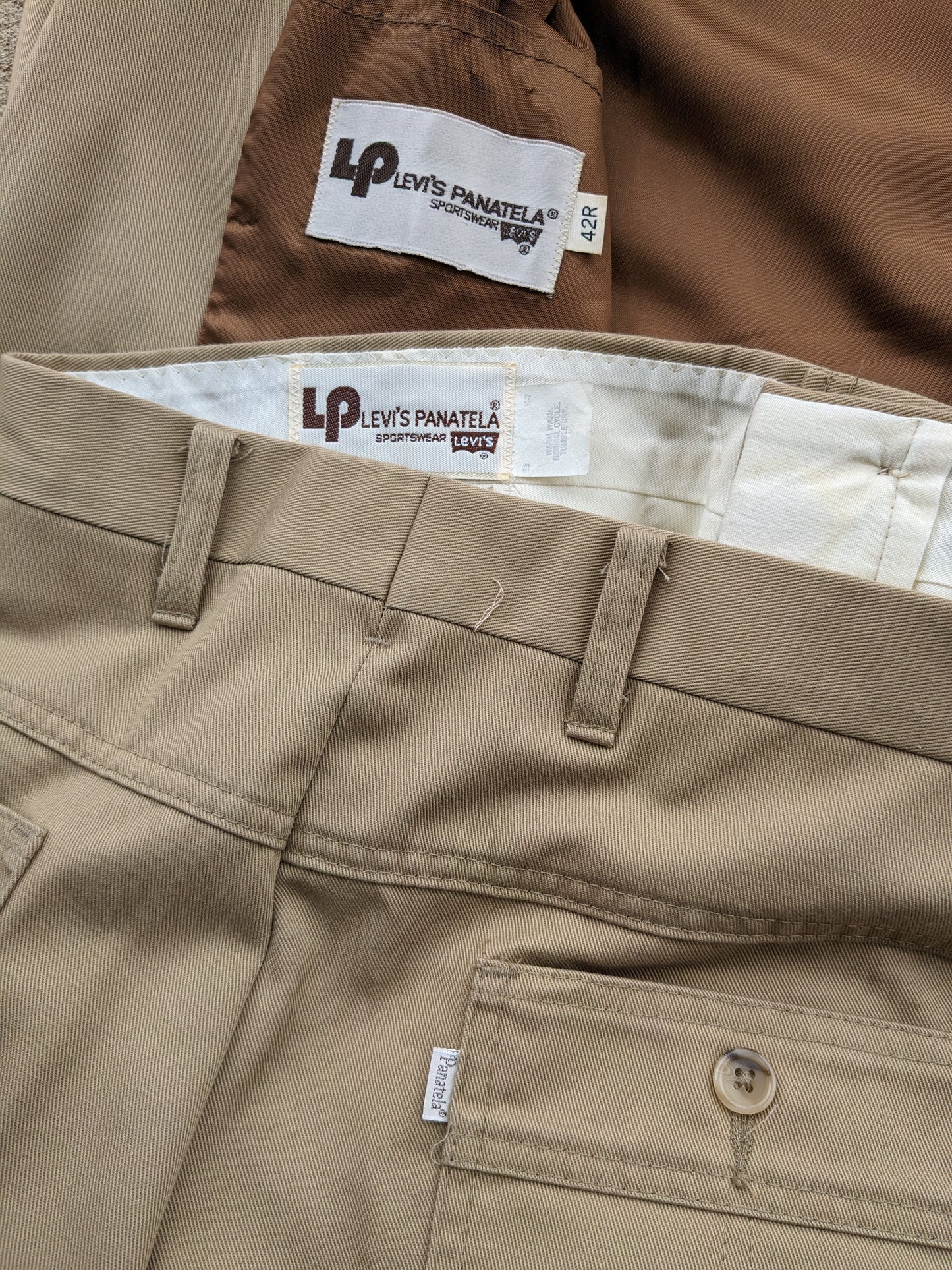 1970s Levi's Panatela suit