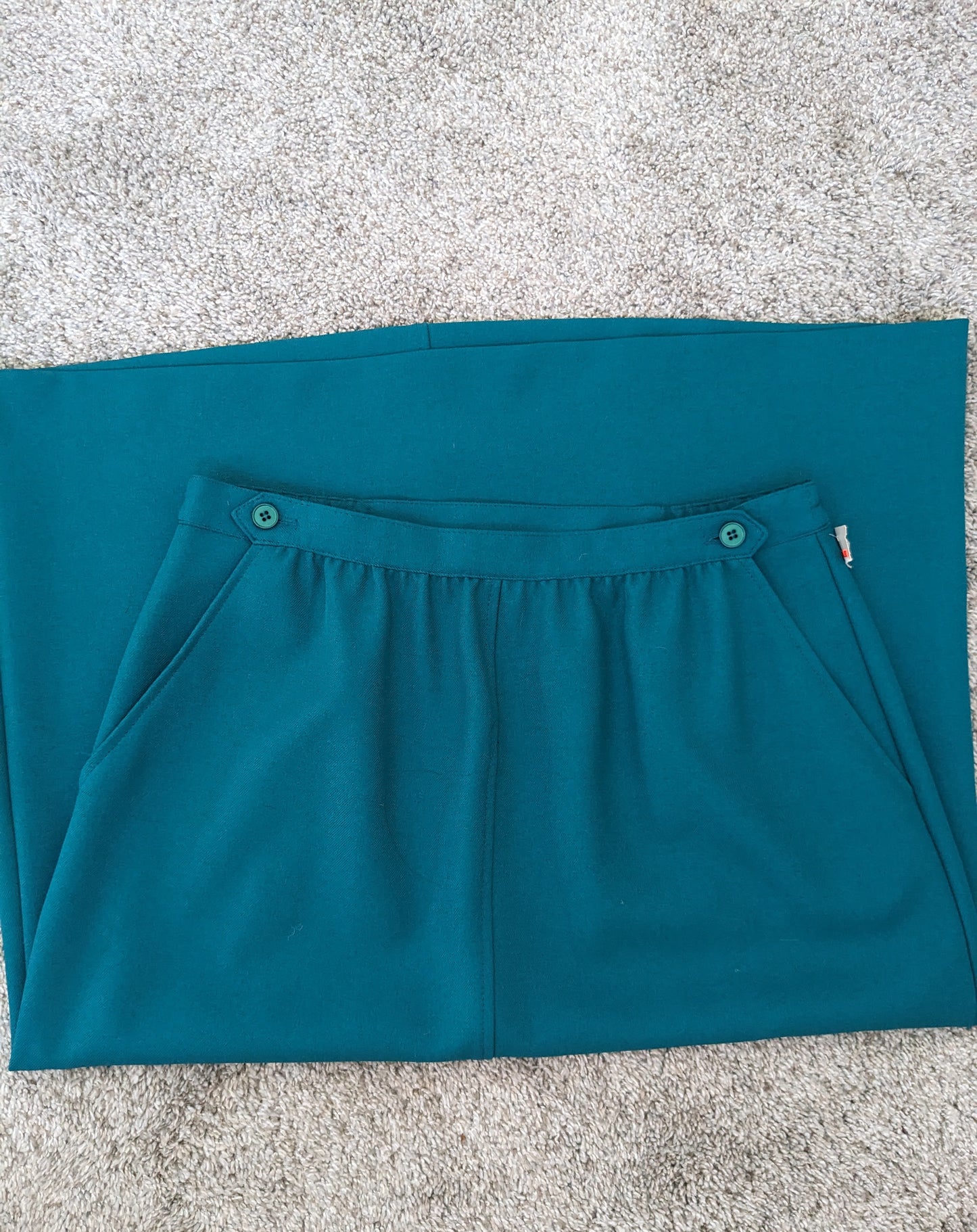 1980s teal skirt Skirt Rad Bonnie's Vintage