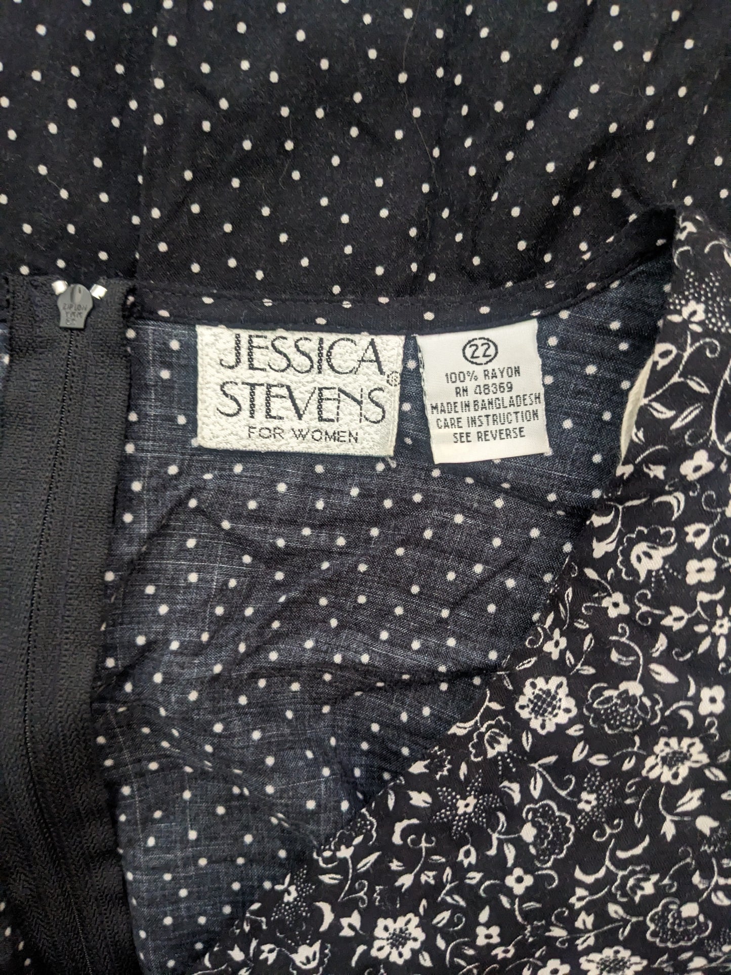 1990s polka dot and floral jumpsuit Jumpsuit Rad Bonnie's Vintage