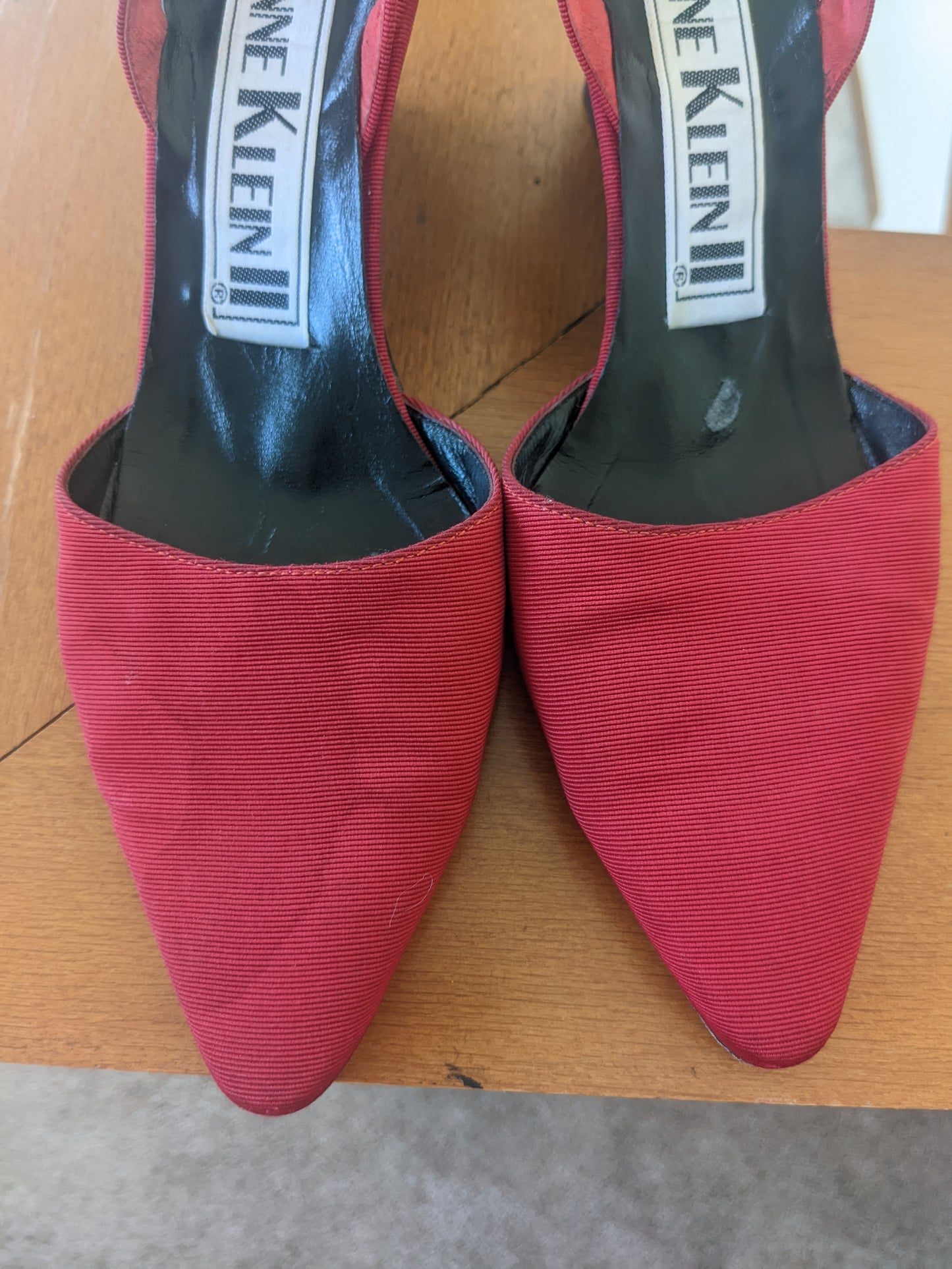 1980s Italian Sling Back Wedges, Size 7M Shoes Rad Bonnie's Vintage