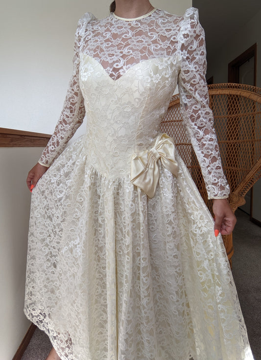 1980s Union-Made Wedding Dress Dress Rad Bonnie's Vintage