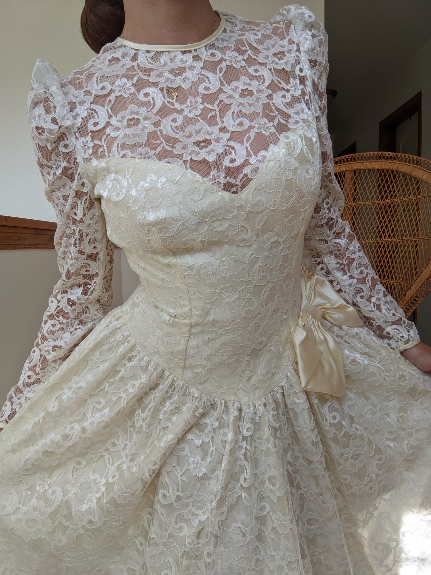 1980s Union-Made Wedding Dress