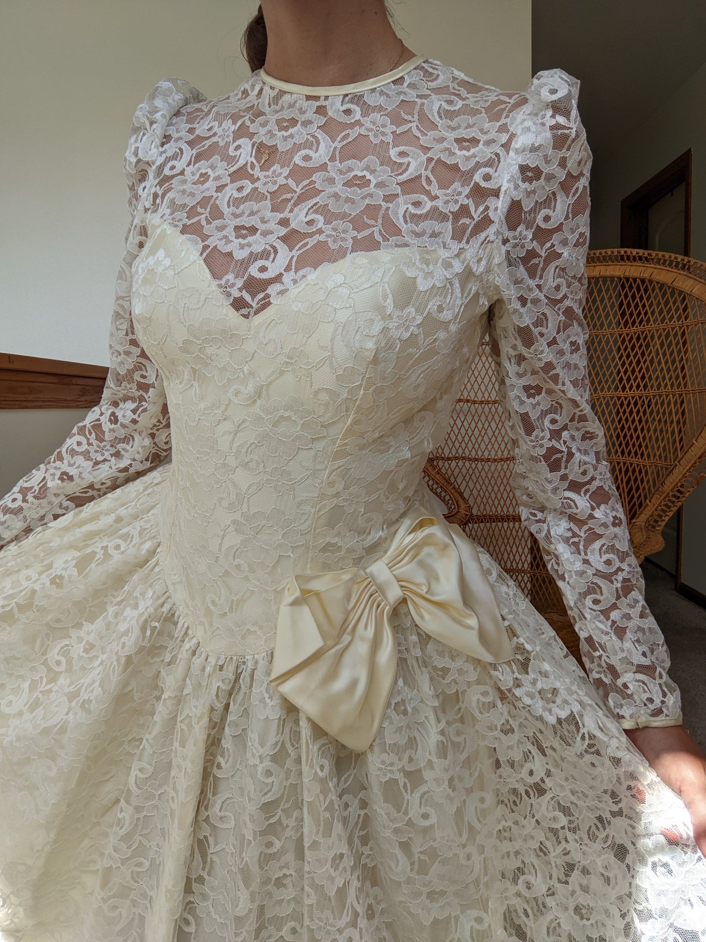 1980s Union-Made Wedding Dress