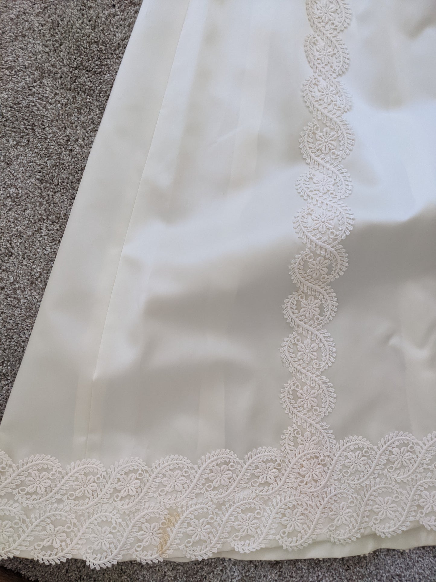 1960s Satin Wedding Gown Dress Rad Bonnie's Vintage