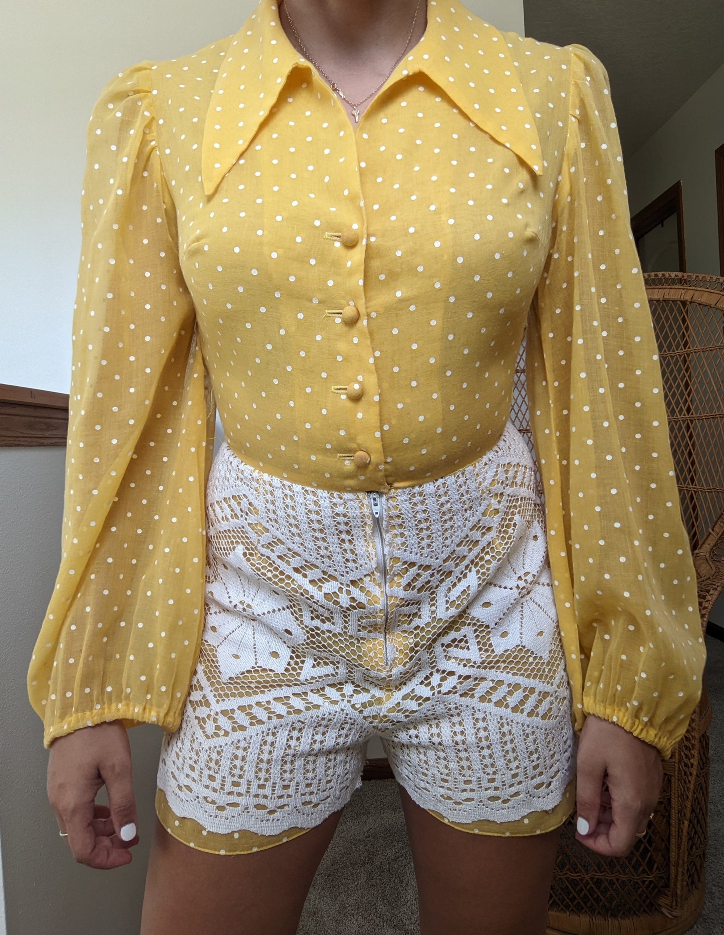 1960s-70s Pat Richards Romper and Vest Set Romper Set Rad Bonnie's Vintage