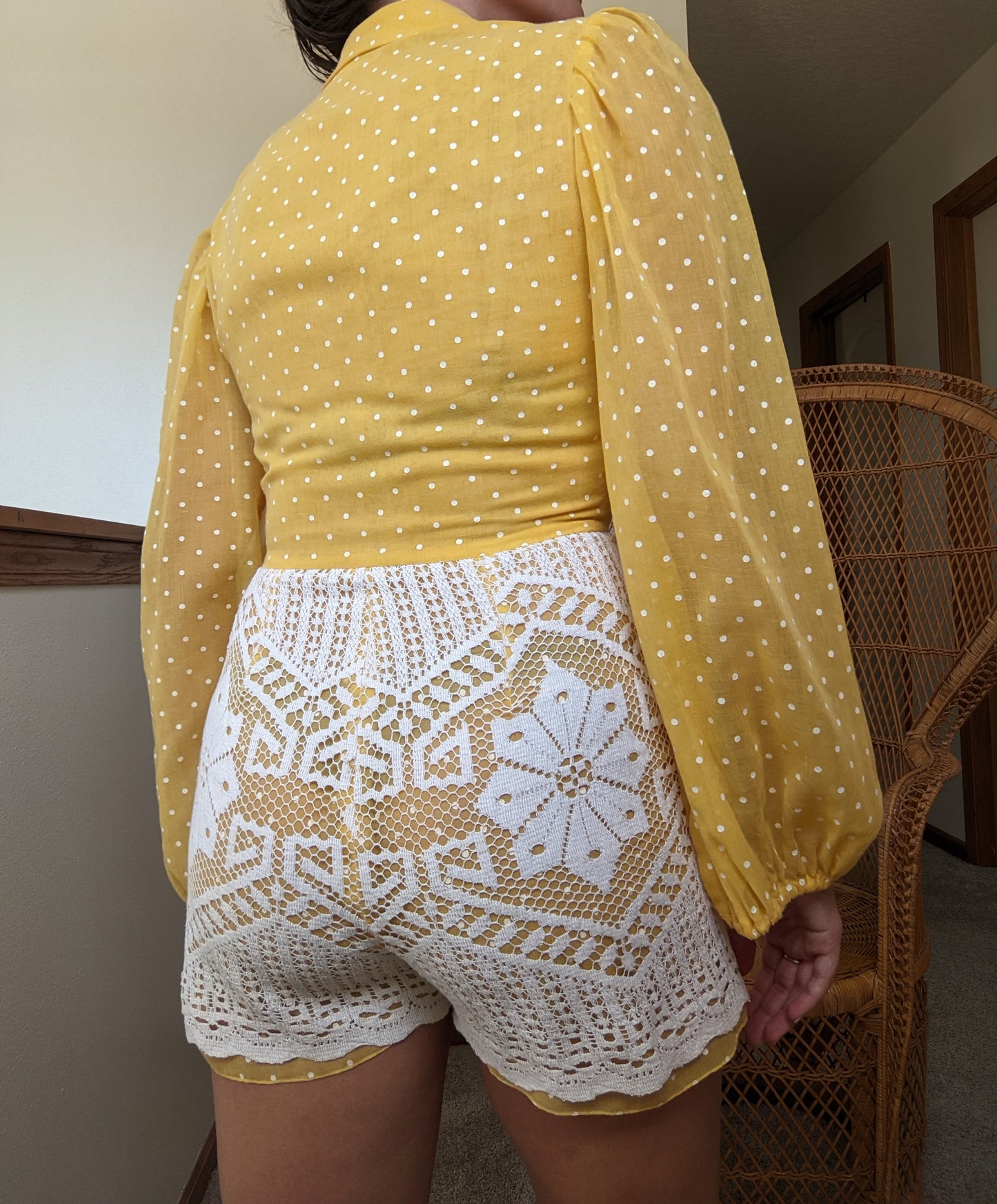 1960s-70s Pat Richards Romper and Vest Set Romper Set Rad Bonnie's Vintage