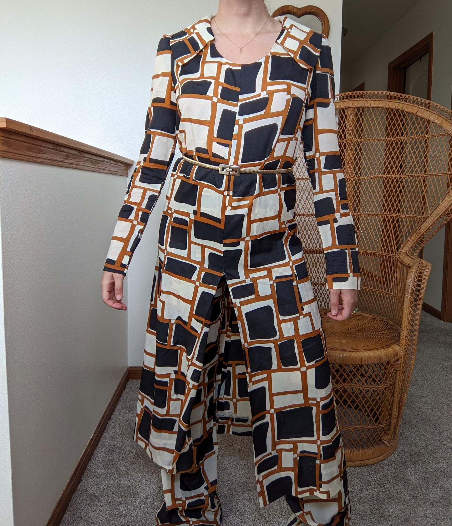 1960s Groovy Tunic and Pant Set Set Rad Bonnie's Vintage