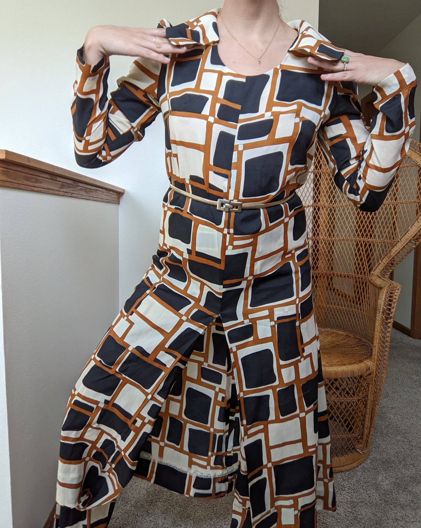 1960s Groovy Tunic and Pant Set Set Rad Bonnie's Vintage