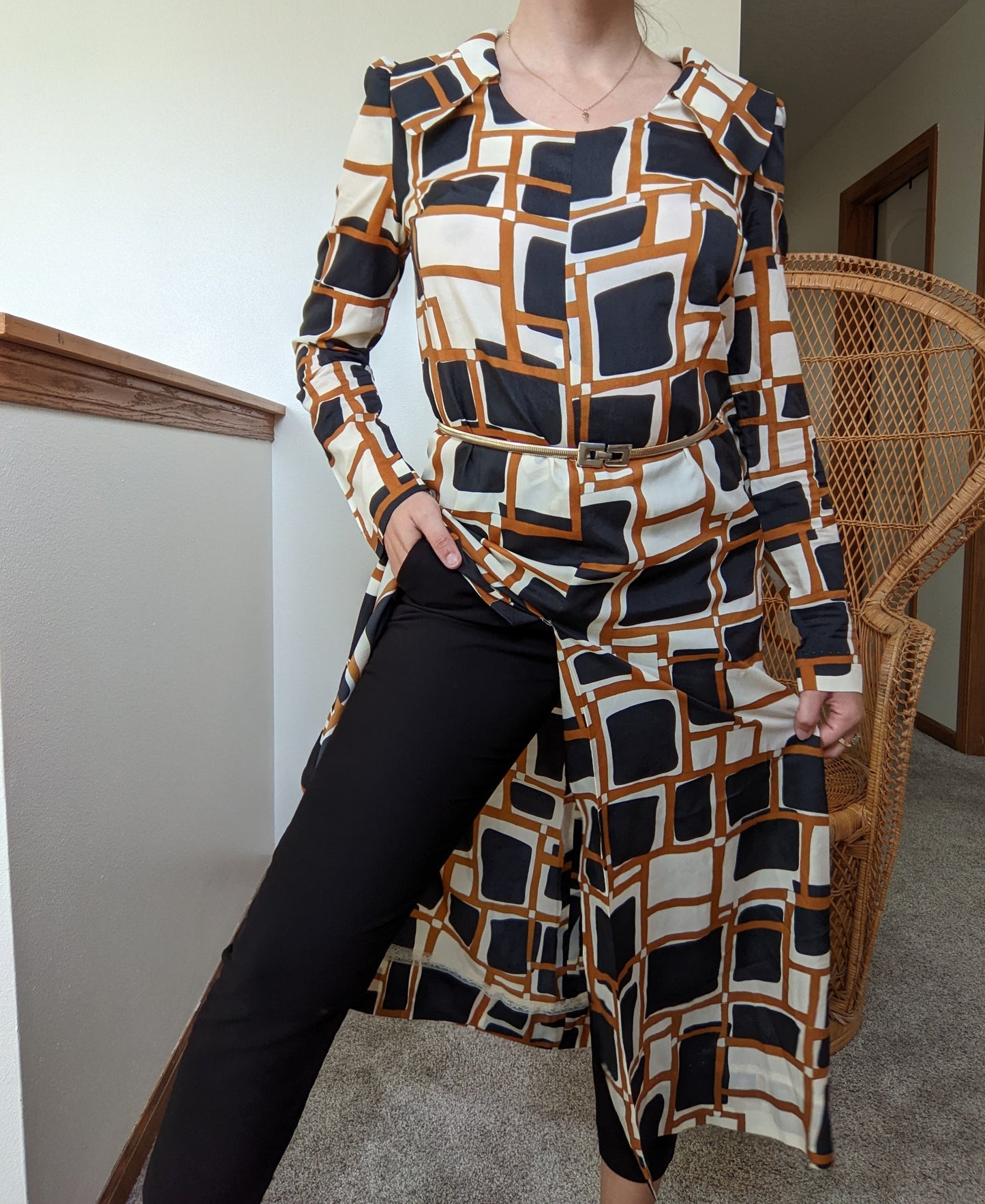 1960s Groovy Tunic and Pant Set Set Rad Bonnie's Vintage