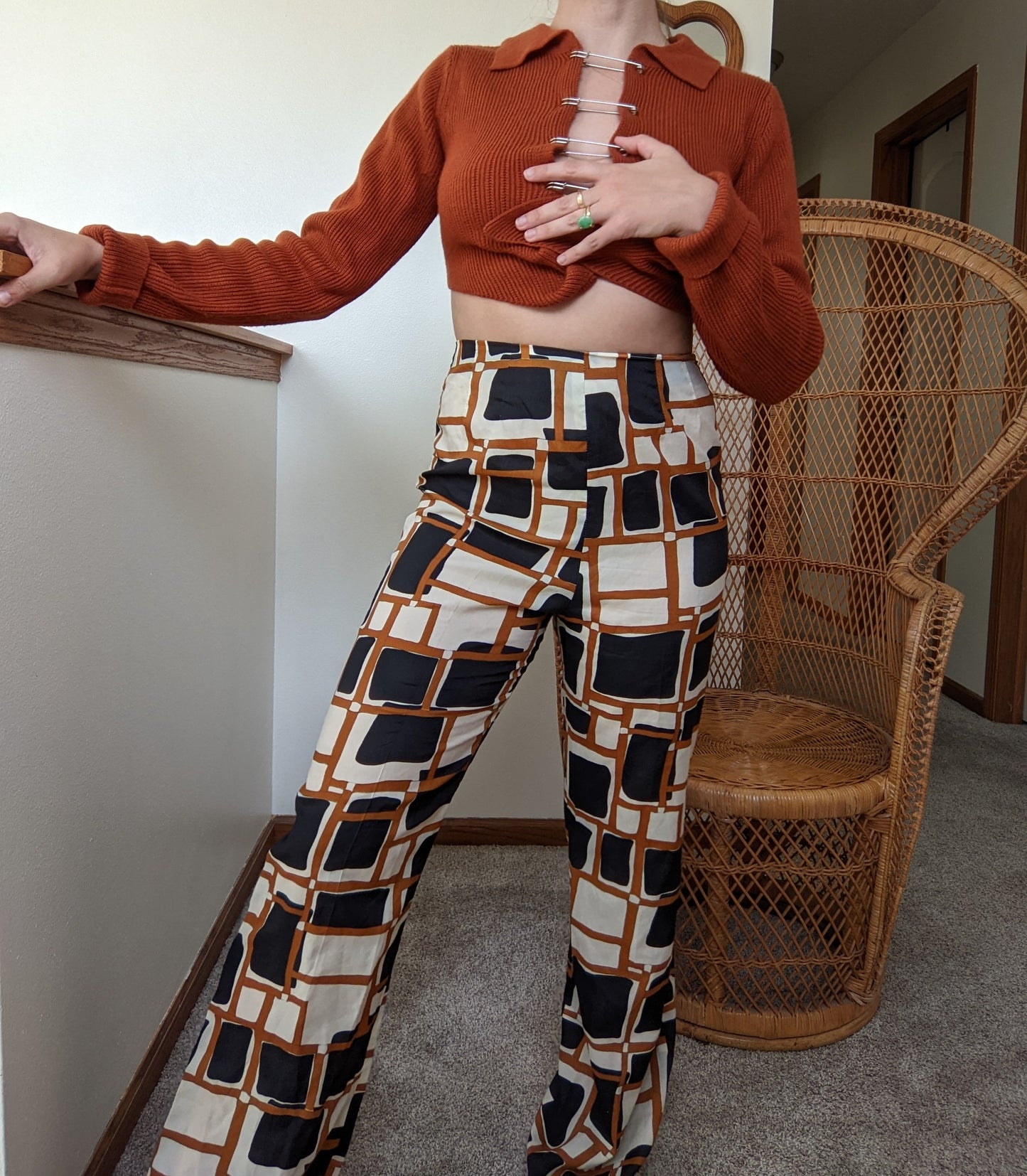1960s Groovy Tunic and Pant Set Set Rad Bonnie's Vintage