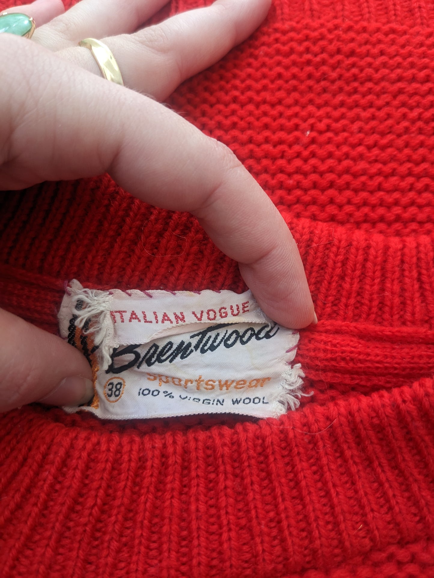 1940s Virgin Wool Sweater Rad Bonnie's Vintage