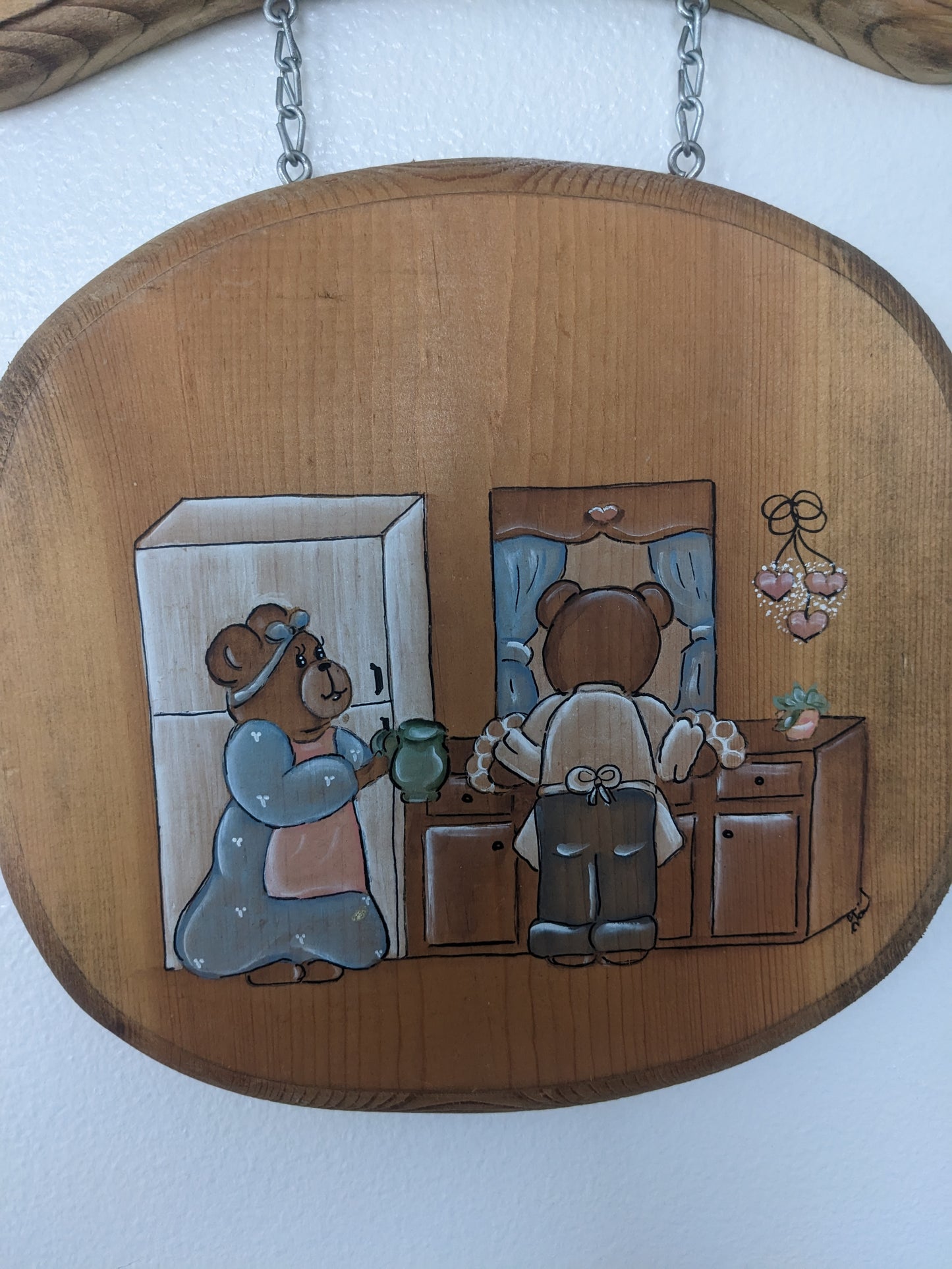 1980s wooden kitchen wall decor Rad Bonnie's Vintage