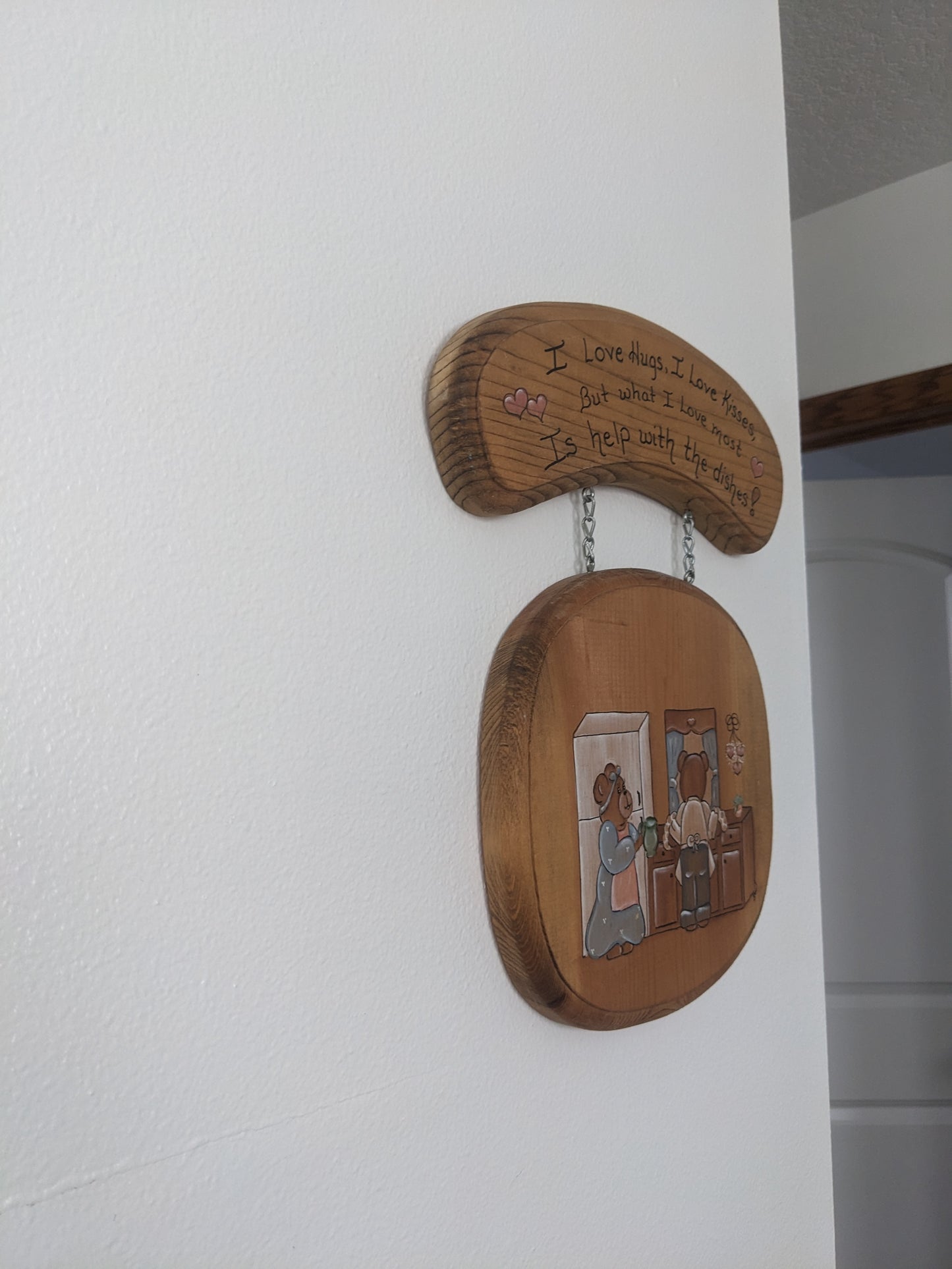 1980s wooden kitchen wall decor Rad Bonnie's Vintage