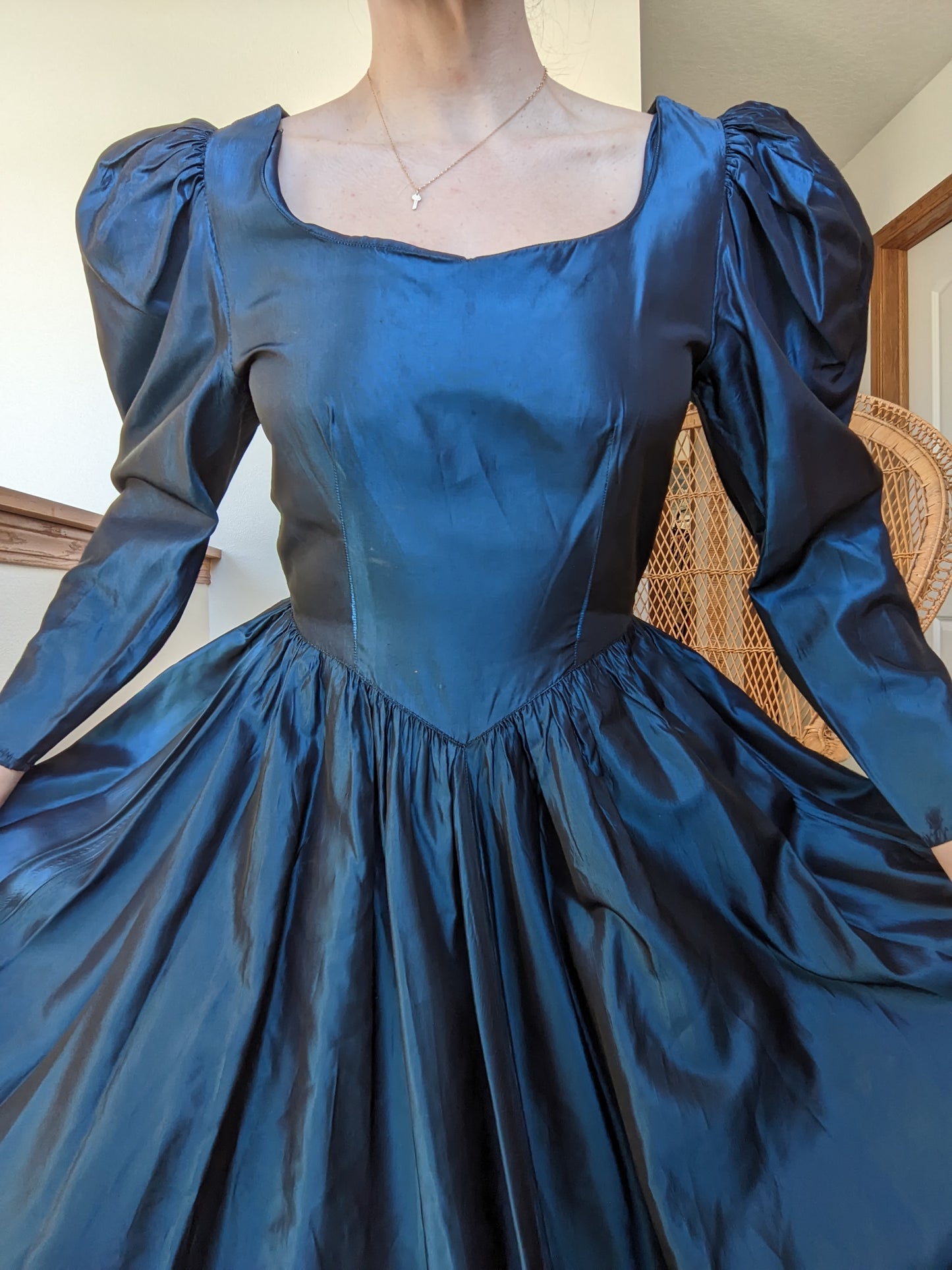 Homemade Iridescent Reanaissance Style Gown Rad Bonnie's Vintage