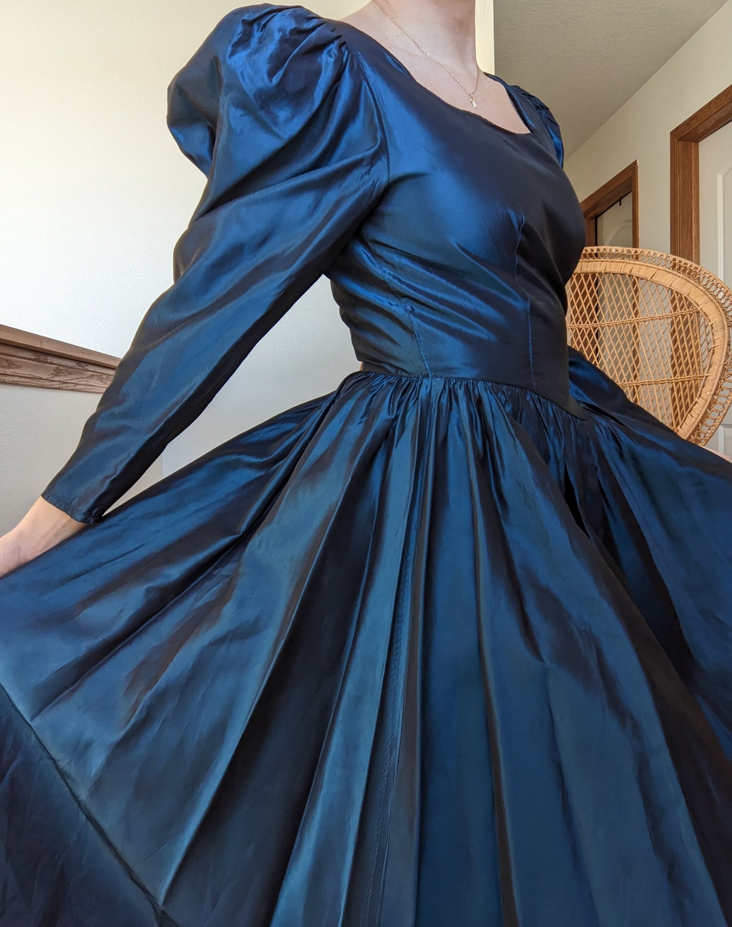 Homemade Iridescent Reanaissance Style Gown Rad Bonnie's Vintage