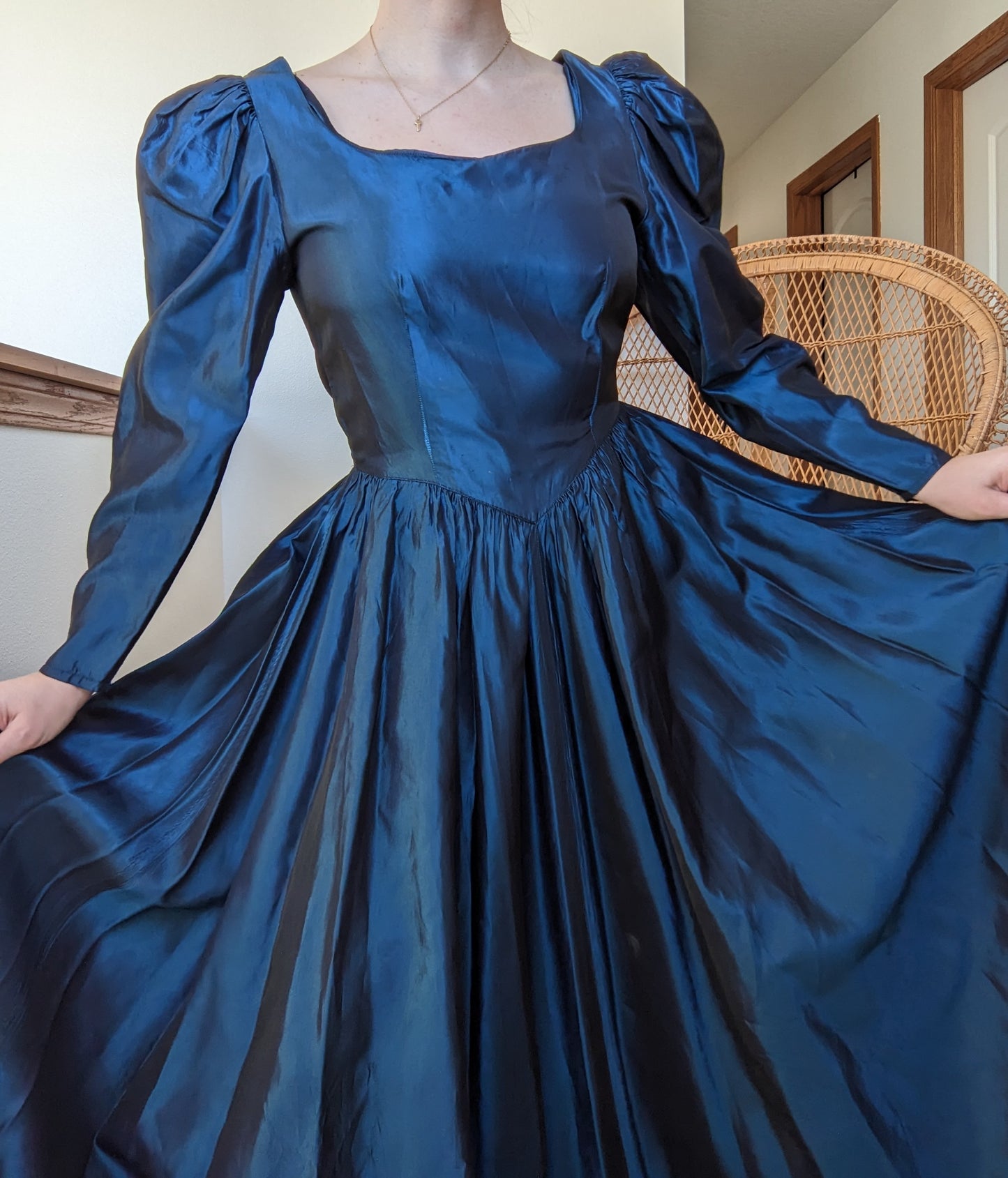 Homemade Iridescent Reanaissance Style Gown Rad Bonnie's Vintage