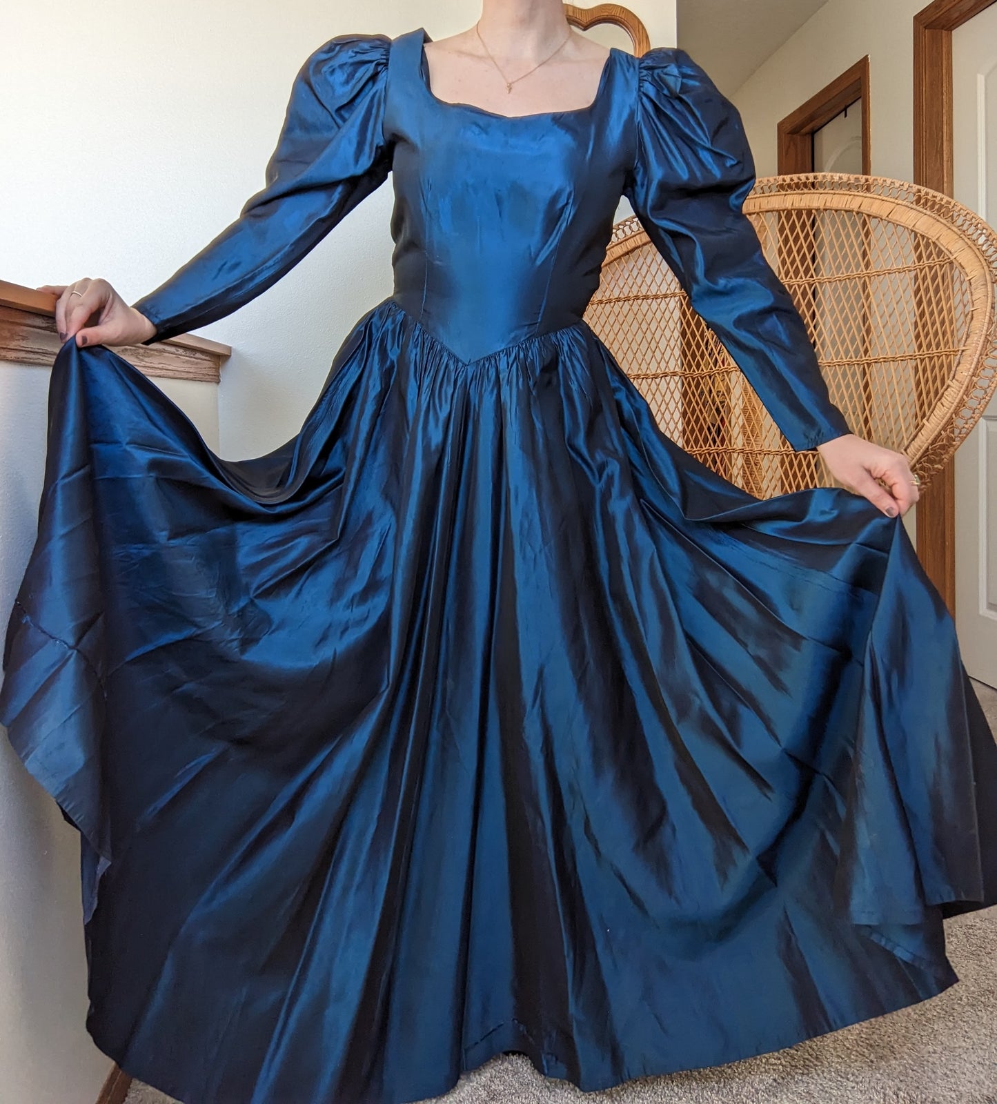 Homemade Iridescent Reanaissance Style Gown Rad Bonnie's Vintage