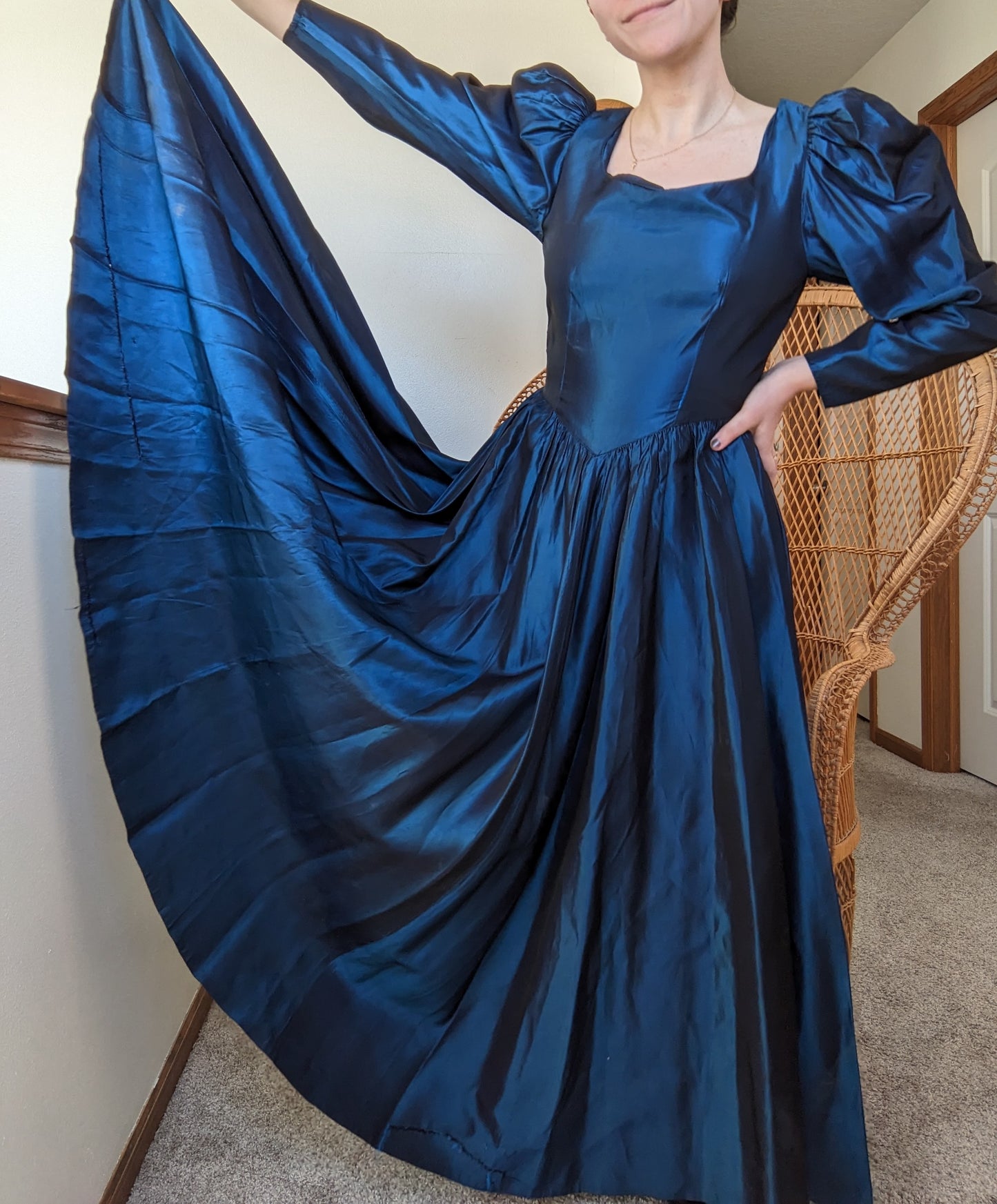 Homemade Iridescent Reanaissance Style Gown Rad Bonnie's Vintage