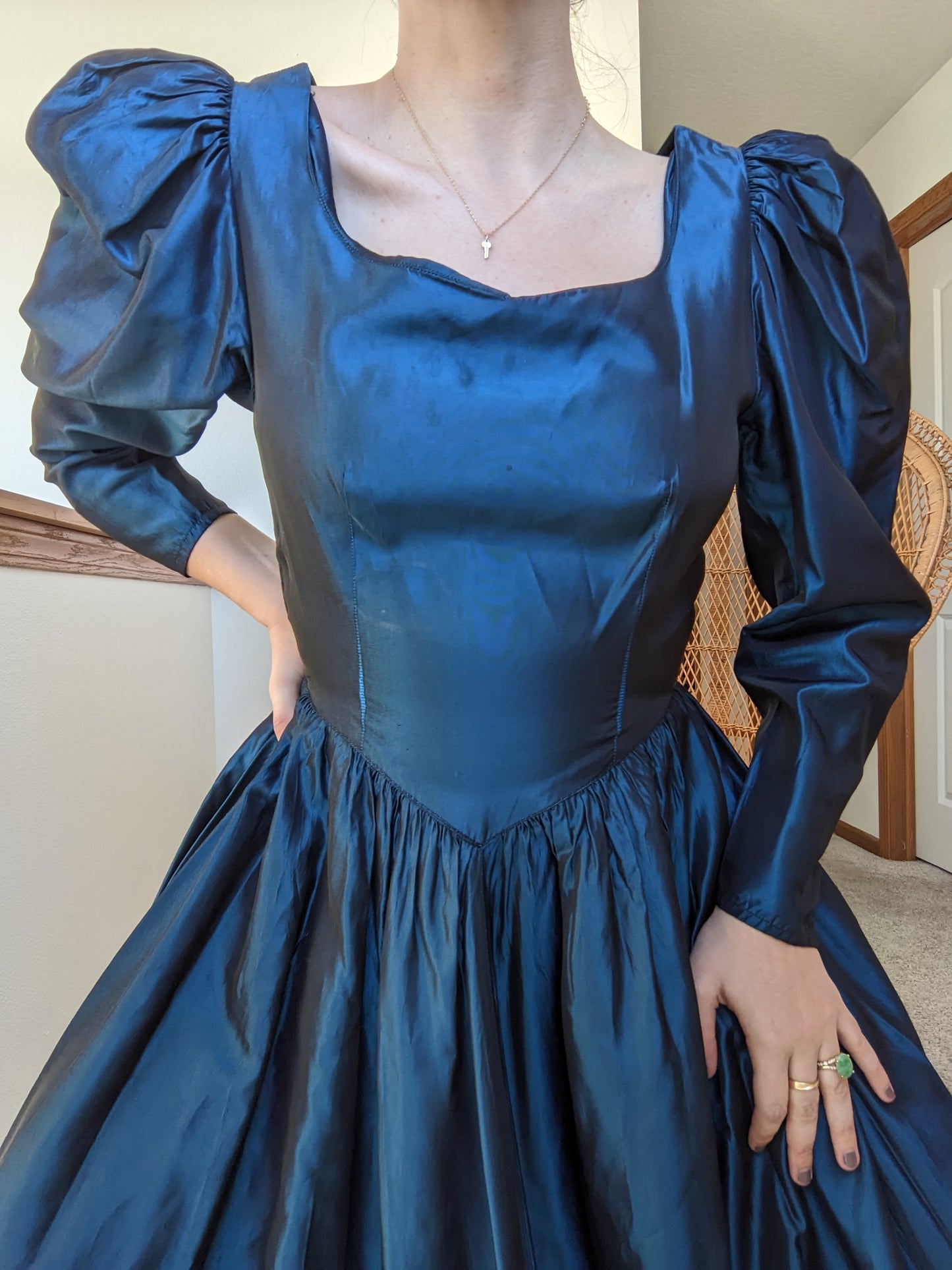 Homemade Iridescent Reanaissance Style Gown Rad Bonnie's Vintage